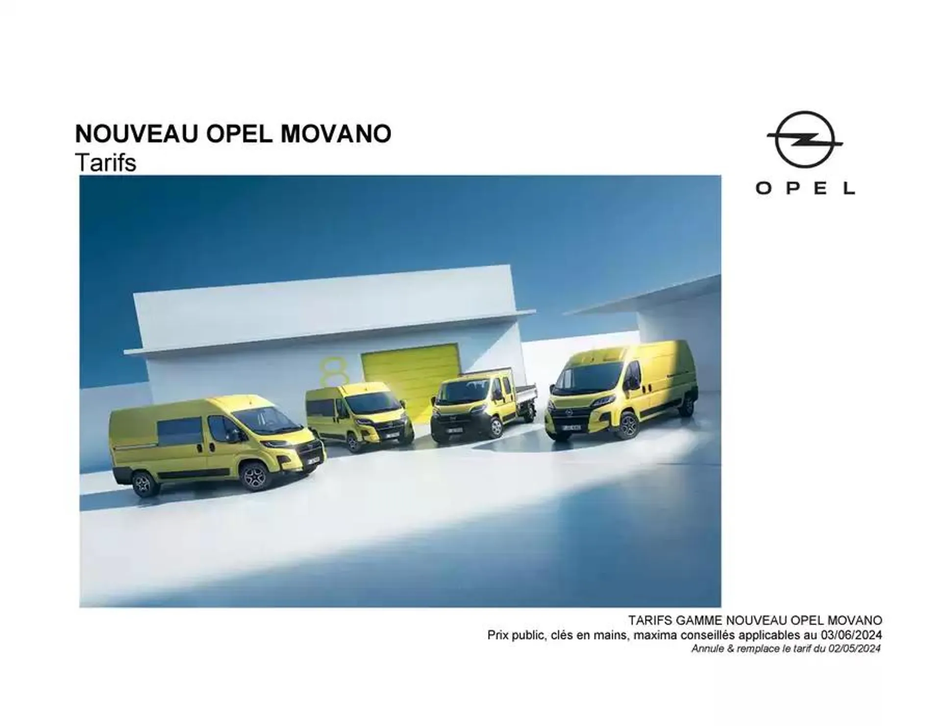 Opel Movano du 17 décembre au 17 décembre 2025 - Catalogue page 1