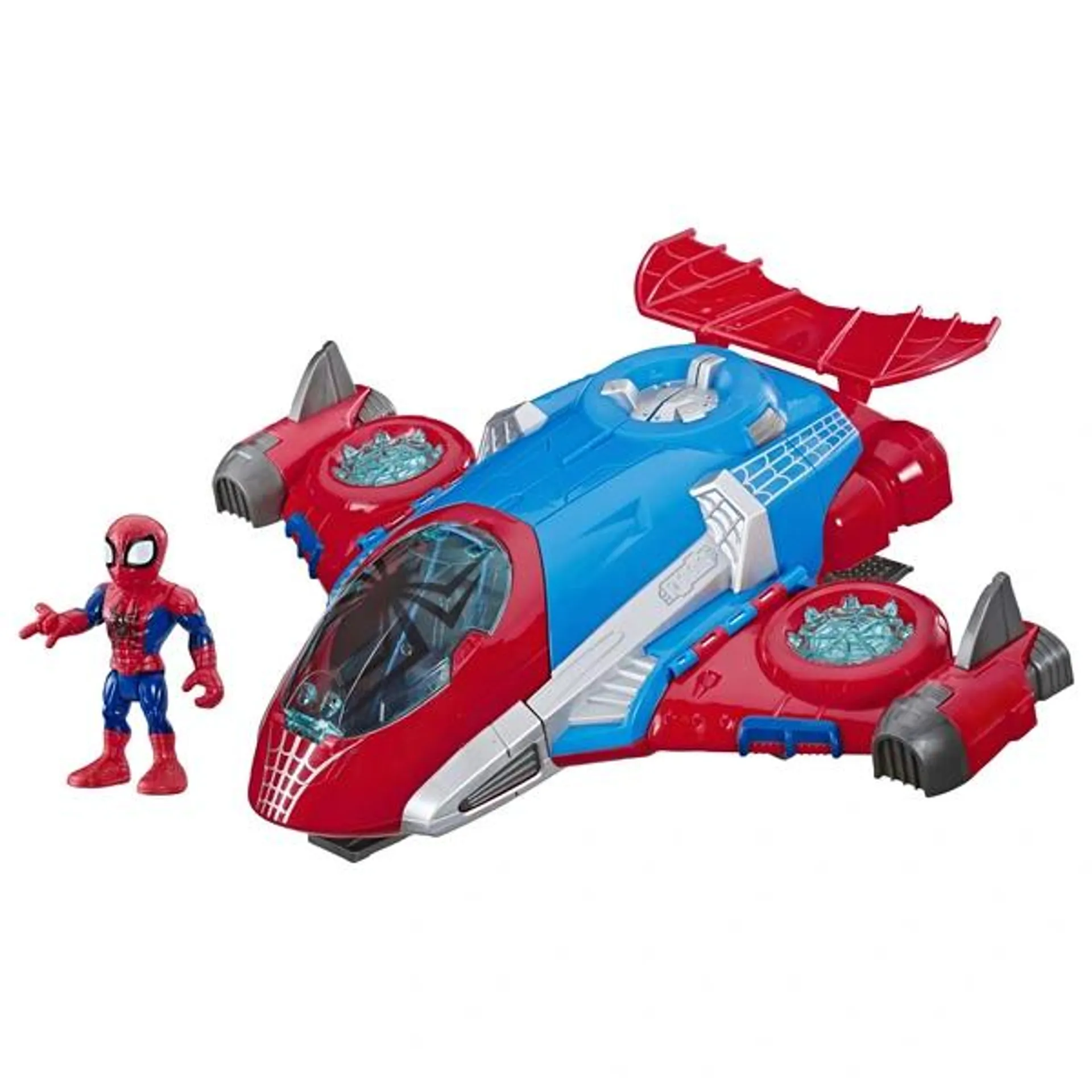 Marvel - Véhicule Spider-Man Avec Figurine de 12cm