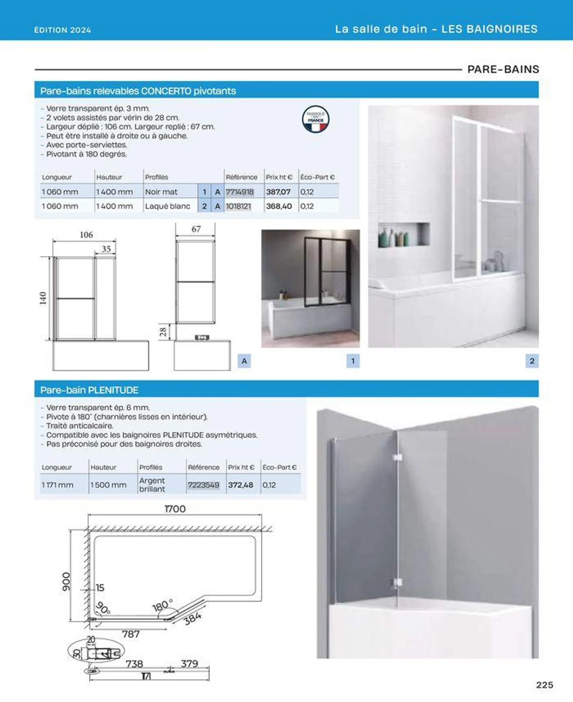 La salle de bain en toute sérénité du 2 juillet au 31 décembre 2024 - Catalogue page 225