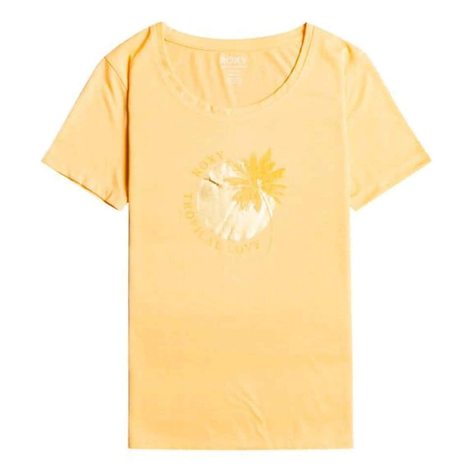 T-shirt Roxy Chasing The Wave manche courte jaune clair femme
