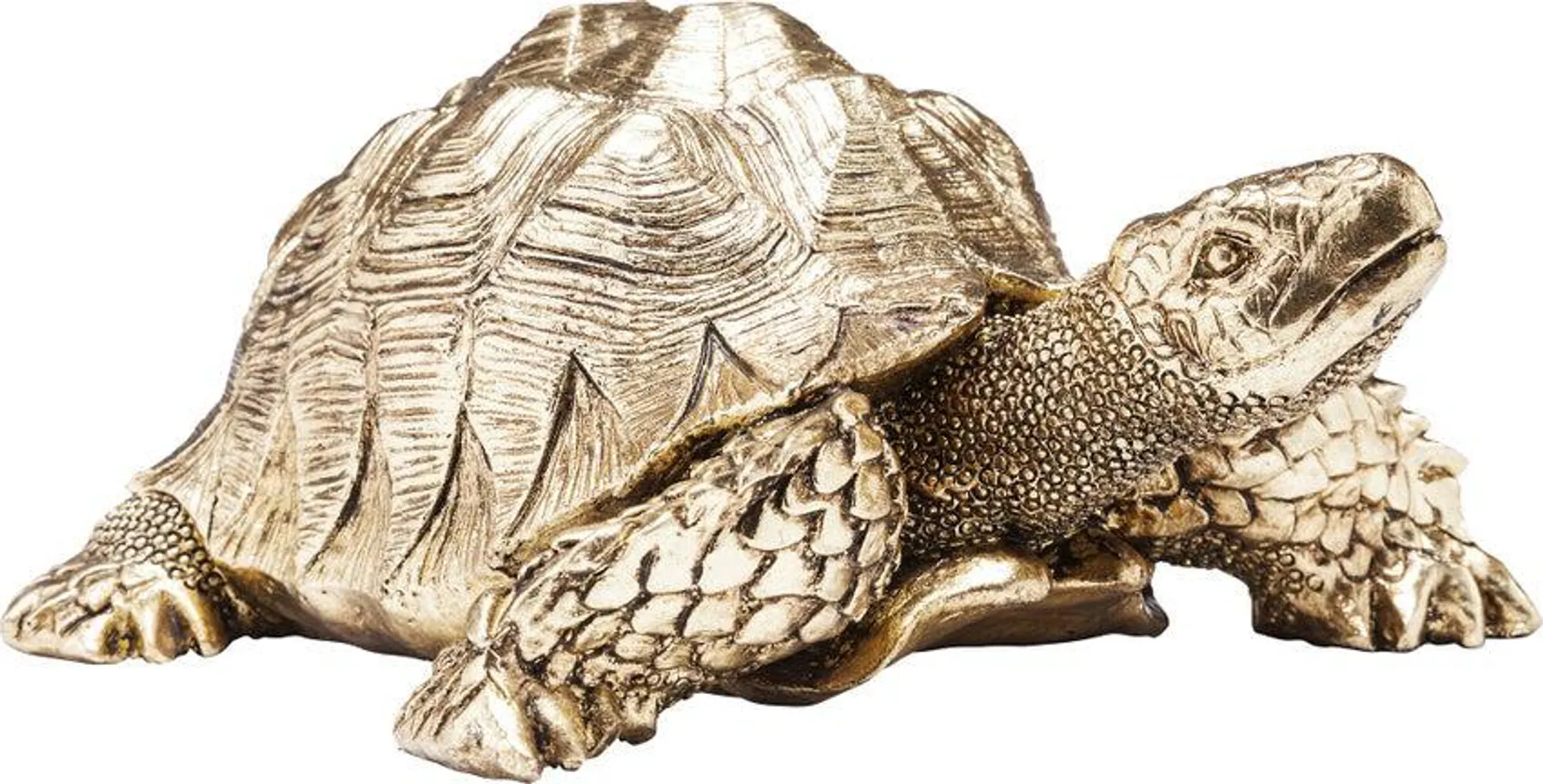 Deko Figur Turtle Gold Klein