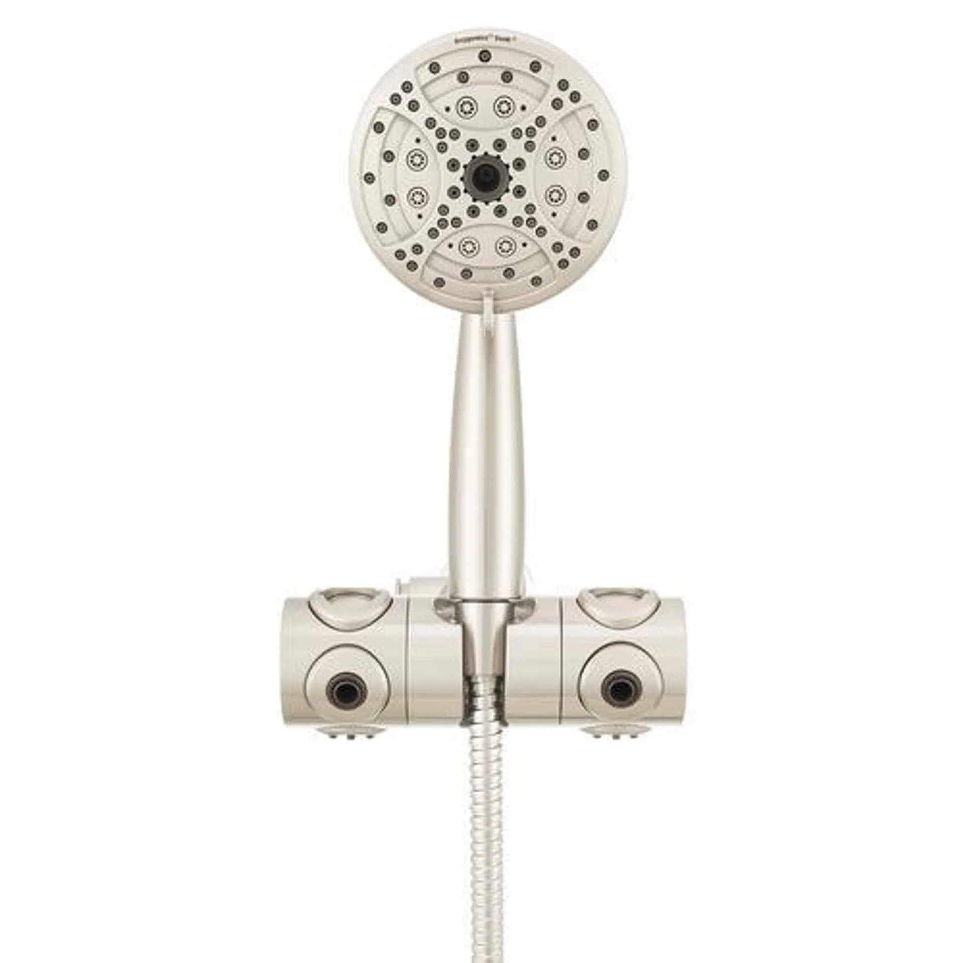 Oxygenics® Spin with Soak® 30-Spray Setting Brushed Nickel Combo Showerhead