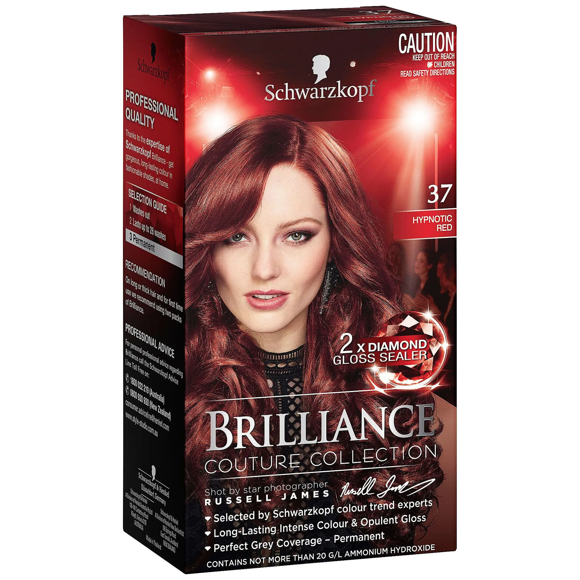 Schwarzkopf Brilliance Couture Collection 37 Hypnotic Red - Hair Colour