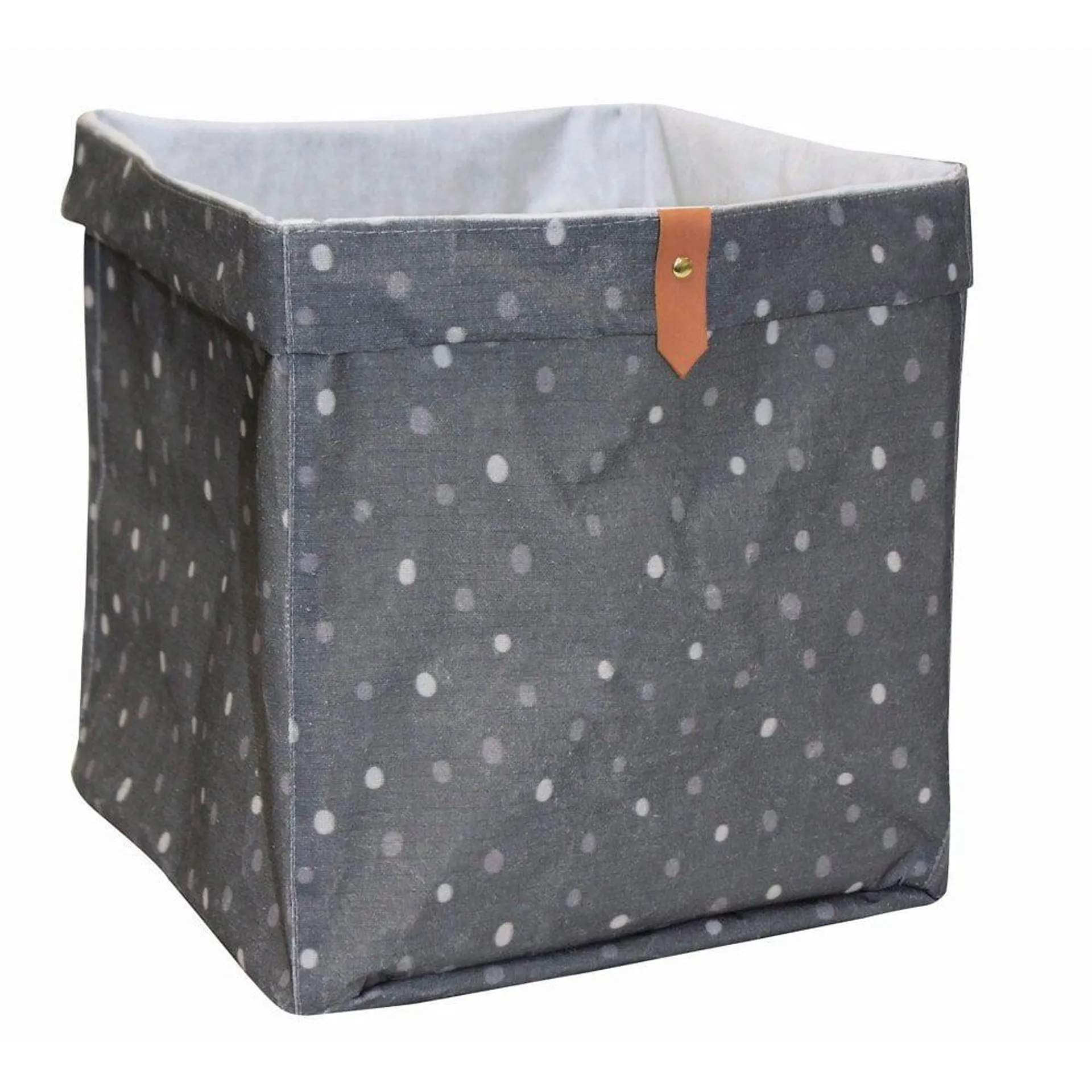 Panier de rangement BOX & BEYOND polycoton cube Dots