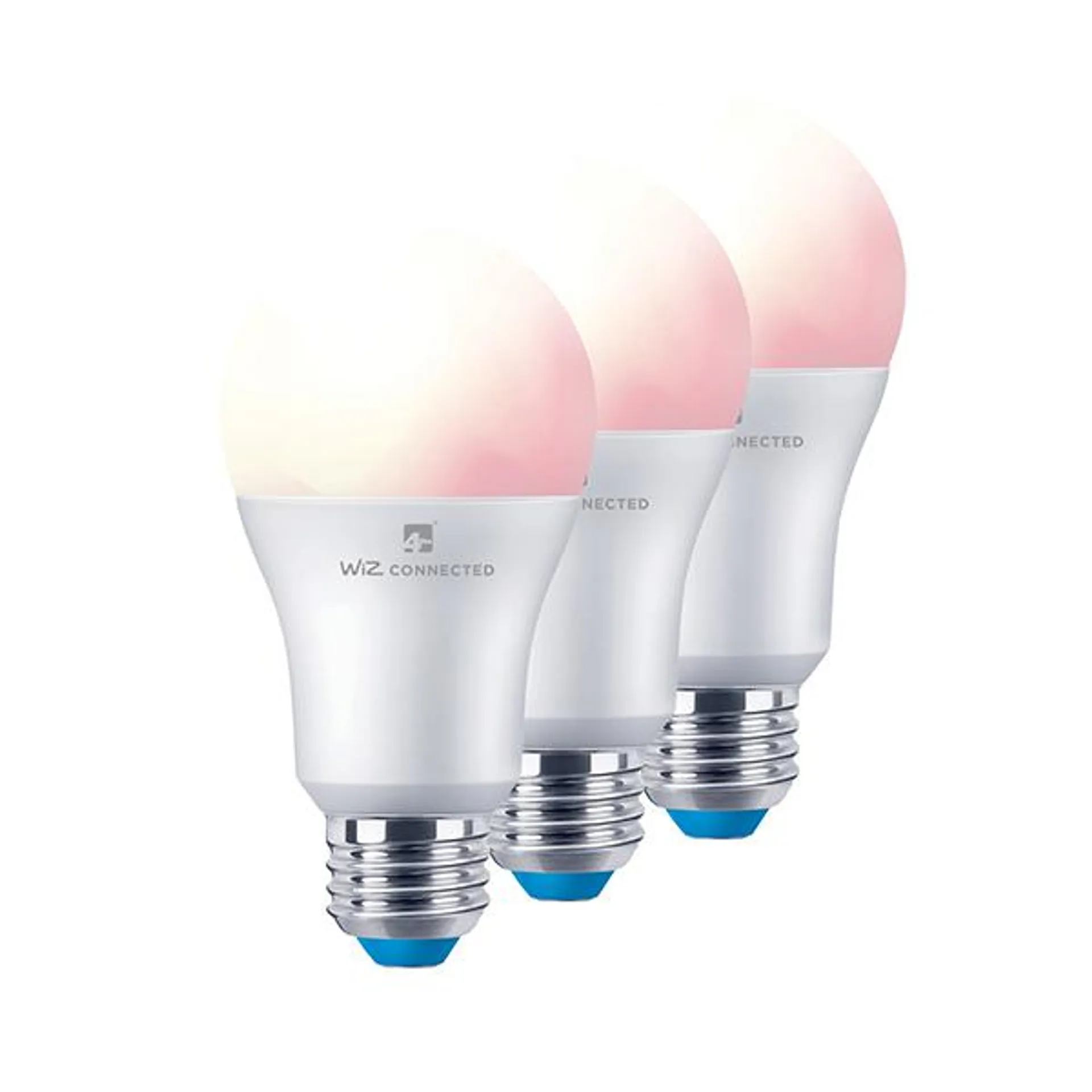 WiZ Smart White and Full Colour Light Bulb with WiFi and Bluetooth Connectivity - 3 Pack