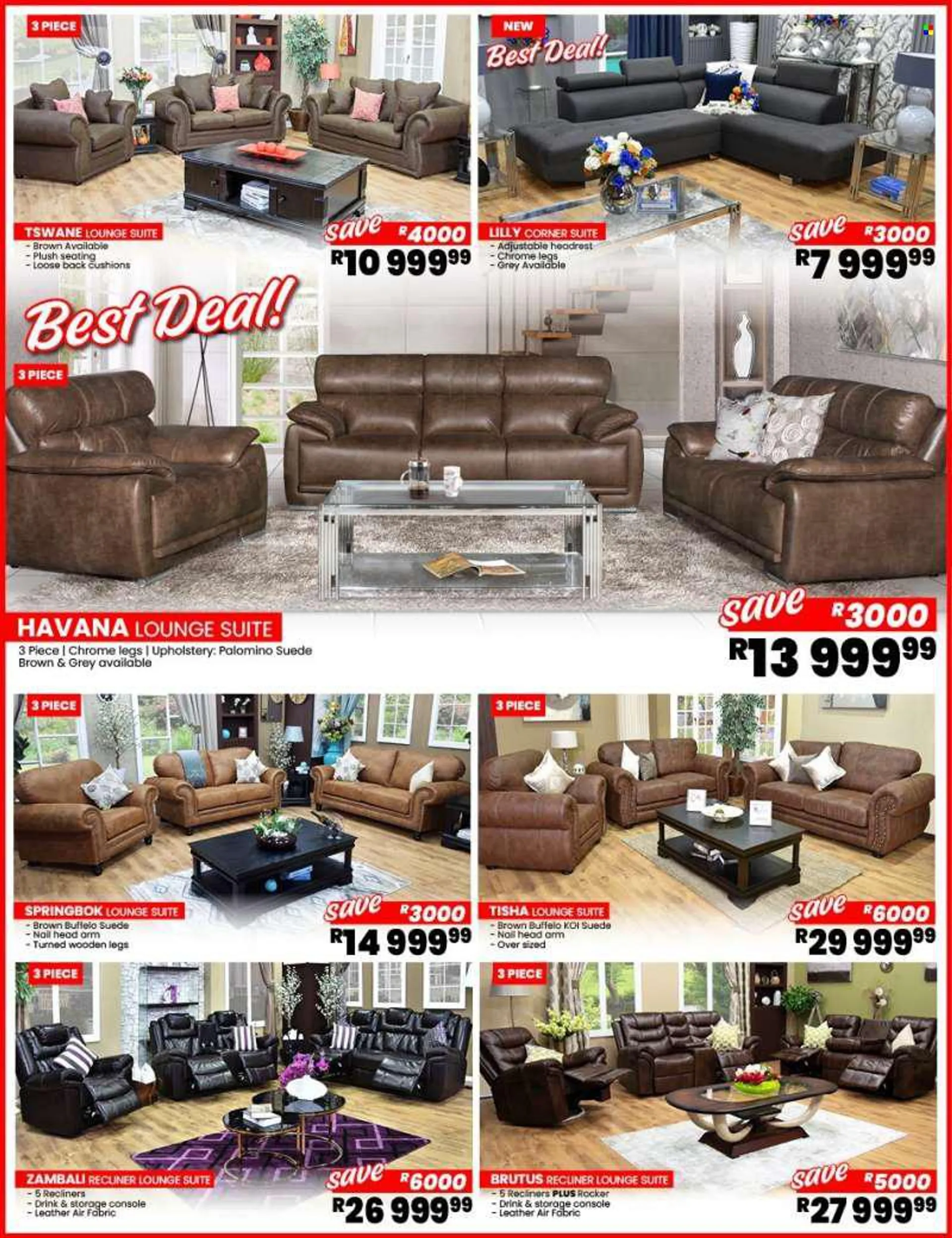 Discount Decor catalogue  - 07/06/2022 - 31/08/2022 - Sales products - recliner chair, lounge suite, lounge, cushion. Page 2.