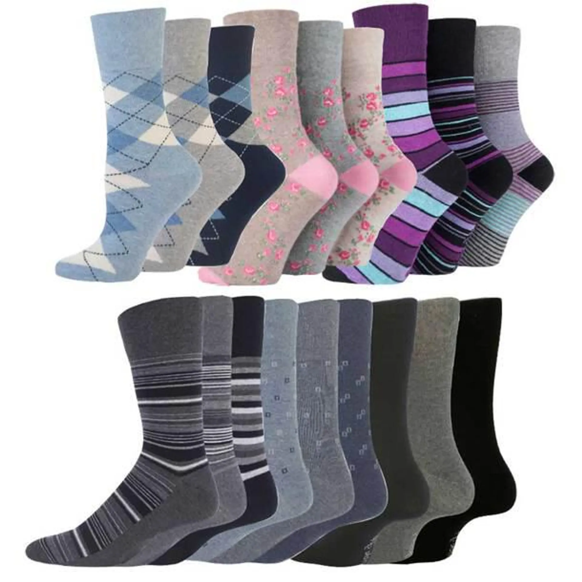 Gentle Grip Socks (set of 9)