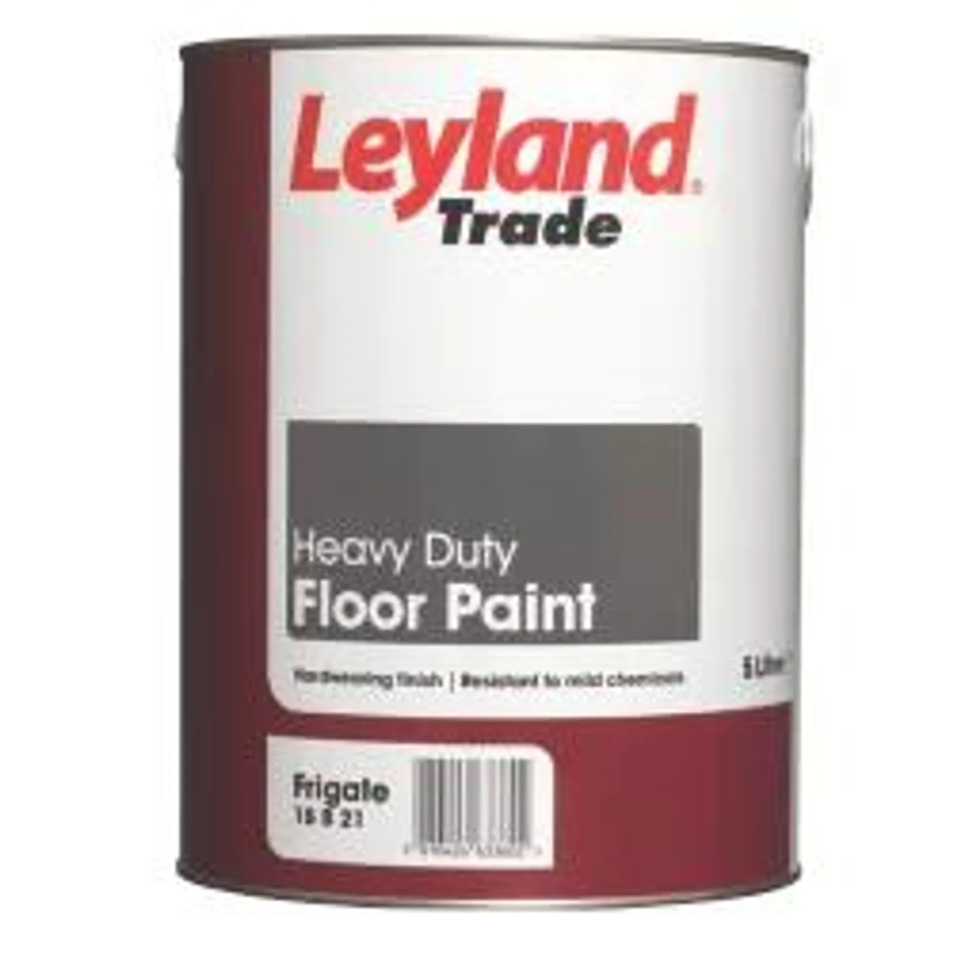 Leyland Trade Heavy Duty Floor Paint Frigate Grey 5Ltr