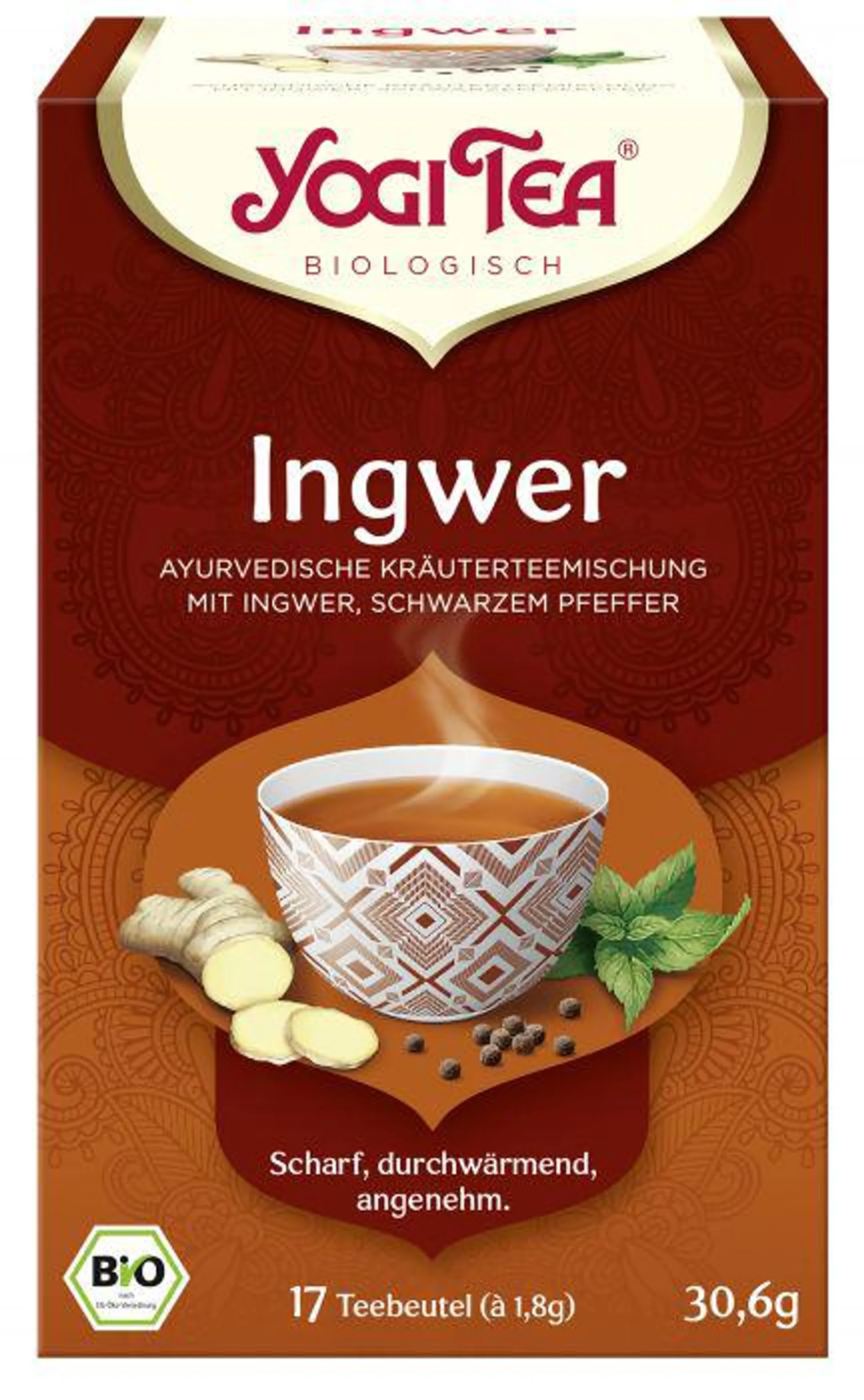 Yogi Tea®, Yogi Tea GmbH Yogi Tea® Ingwer Bio 17x1,8g