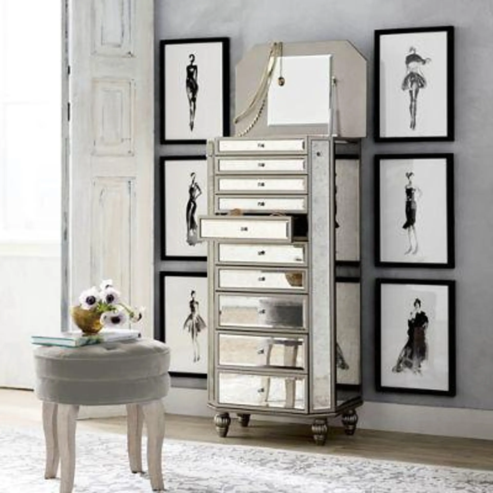 Loren Jewelry Cabinet