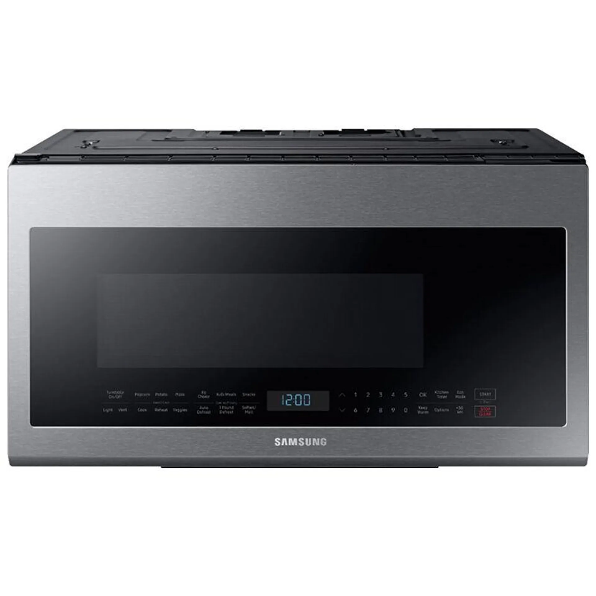 Samsung 30" 2.1 Cu. Ft. Over-the-Range Microwave with 10 Power Levels, 400 CFM & Sensor Cooking Controls - Fingerprint Resistant Stainless Steel