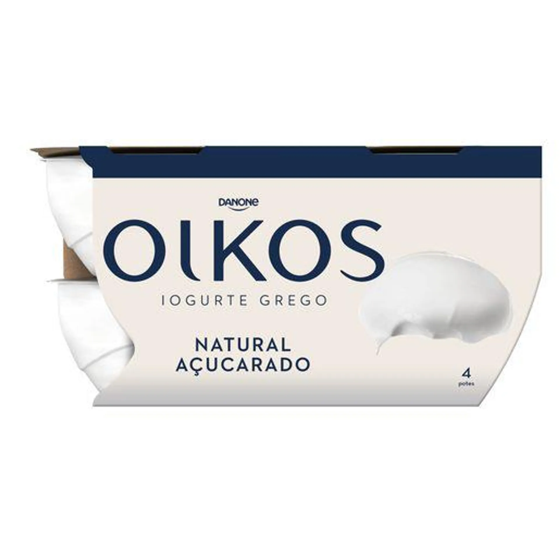 OIKOS Iogurte Grego Natural Açucarado 4x110 g