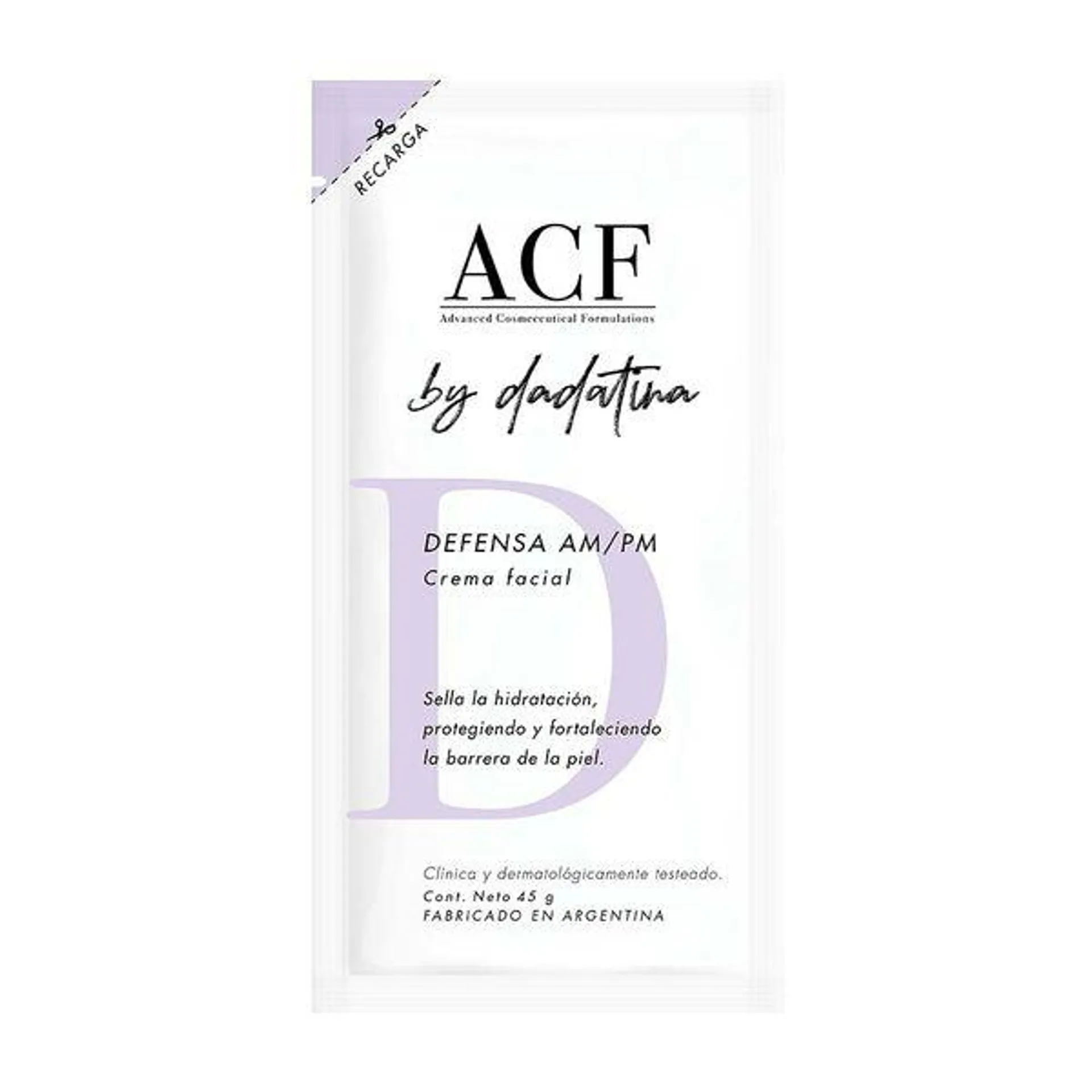 Crema Facial Acf Defensa Am/Pm by Dadatina x 50 g