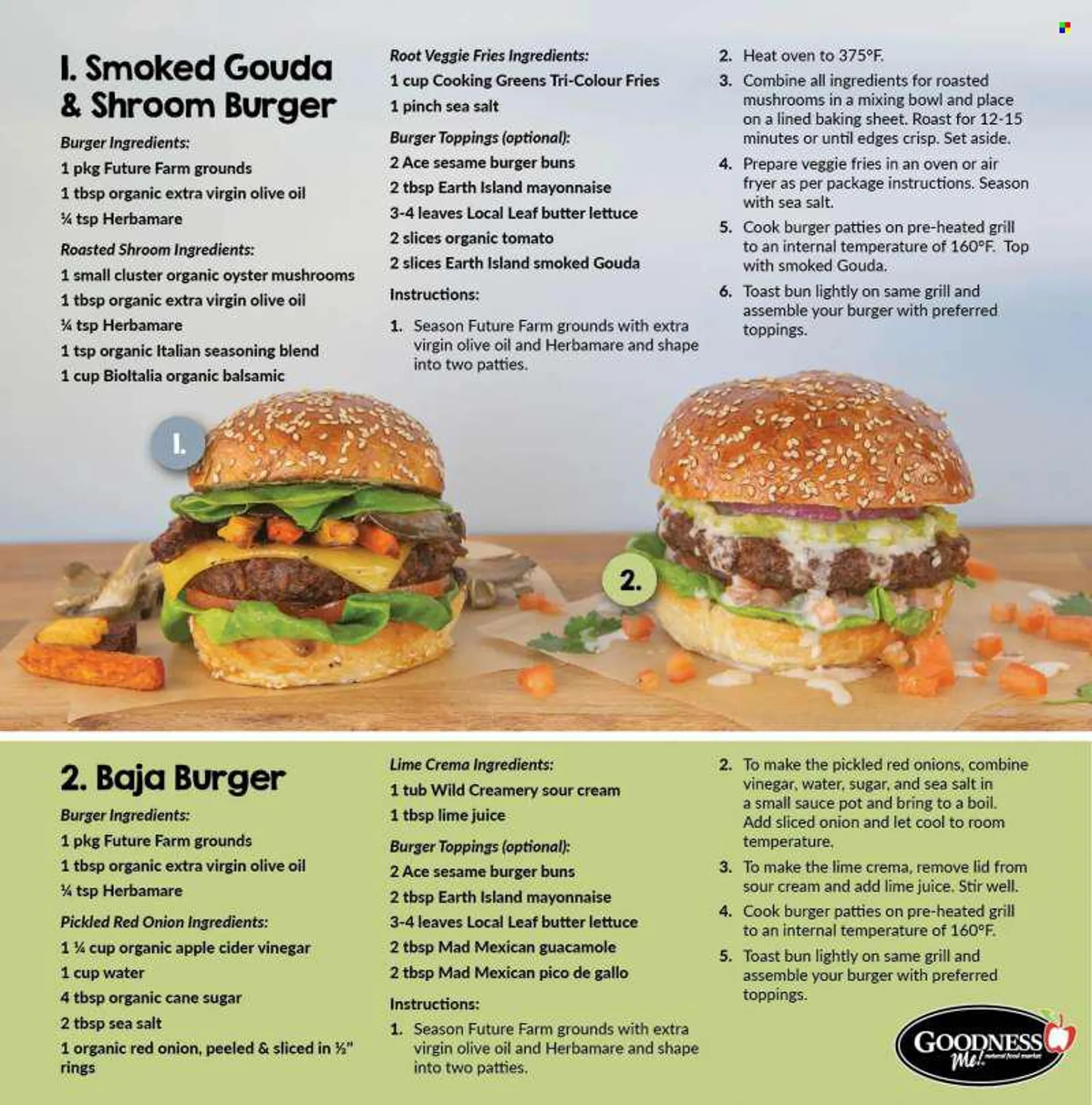 Goodness Me Flyer - June 09, 2022 - June 22, 2022 - Sales products - oyster mushrooms, buns, burger buns, red onions, oysters, guacamole, gouda, sour cream, mayonnaise, veggie fries, cane sugar, sugar, spice, apple cider vinegar, extra virgin olive oil, v