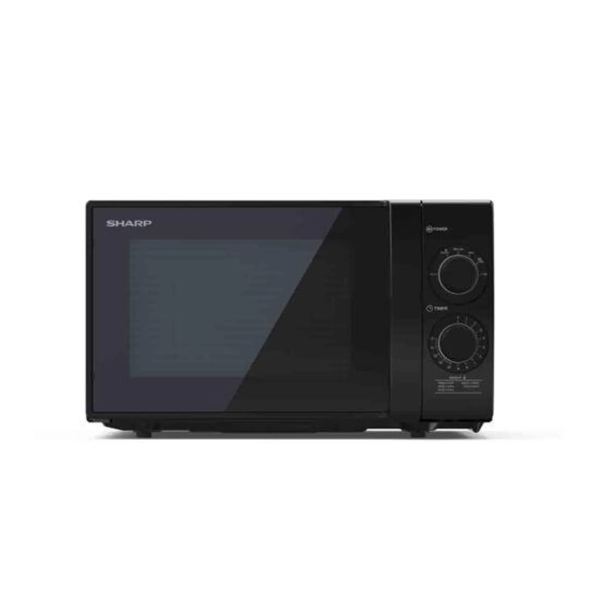 Sharp YC-GS01U-B 700W 20L Solo Microwave Oven With Defrost Function – Black