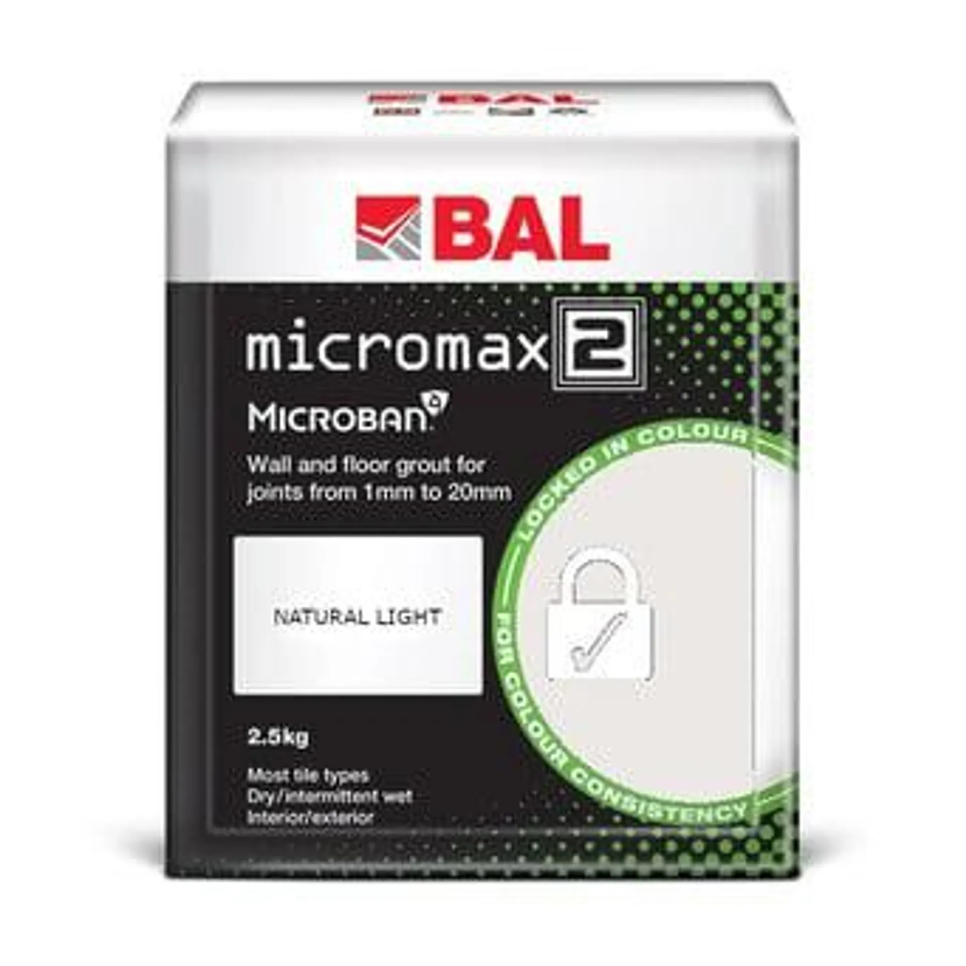 BAL Micromax2 Grout Colour Editions Natural Light 2.5kg