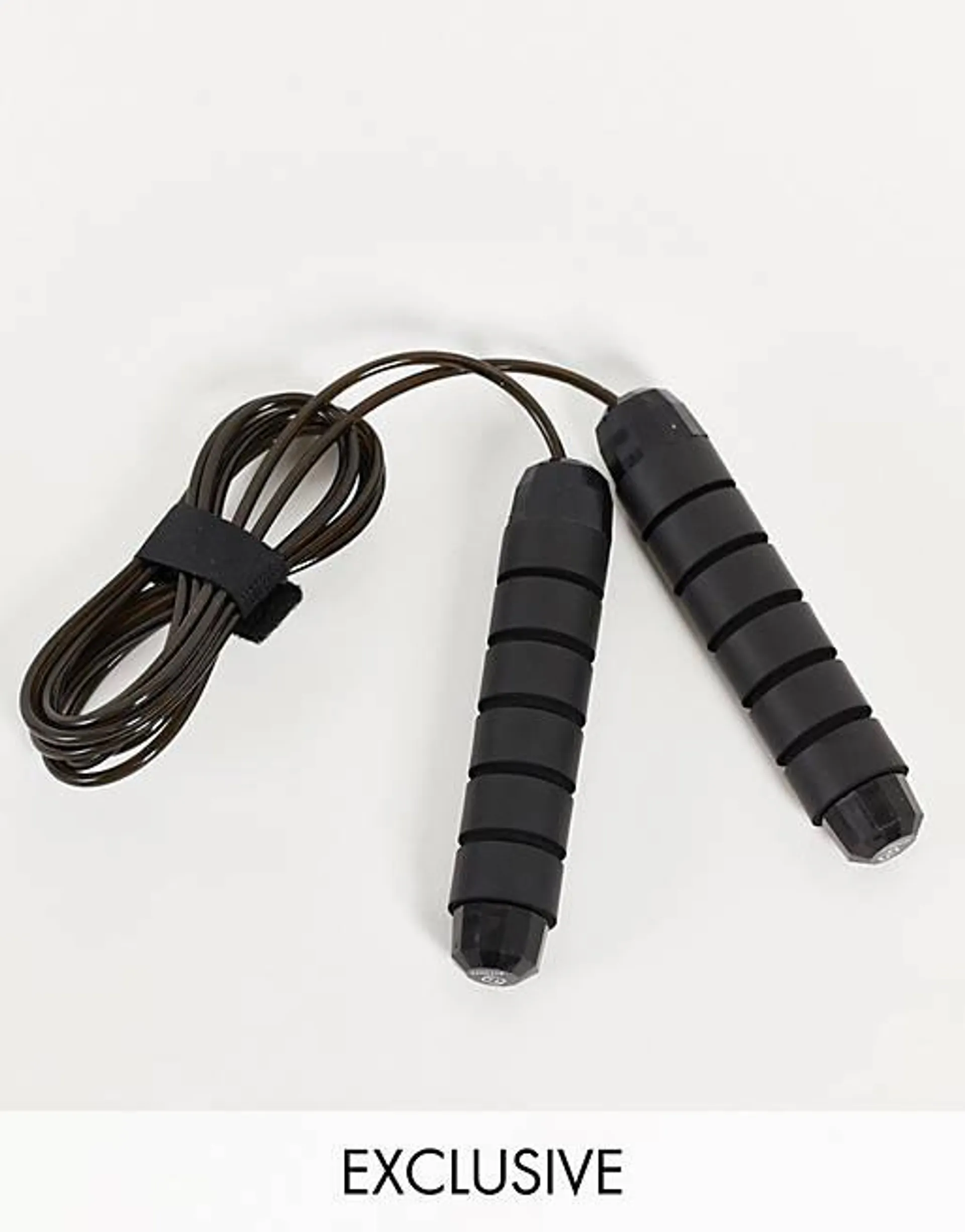 FITHUT 2.8m weighted skipping rope in black
