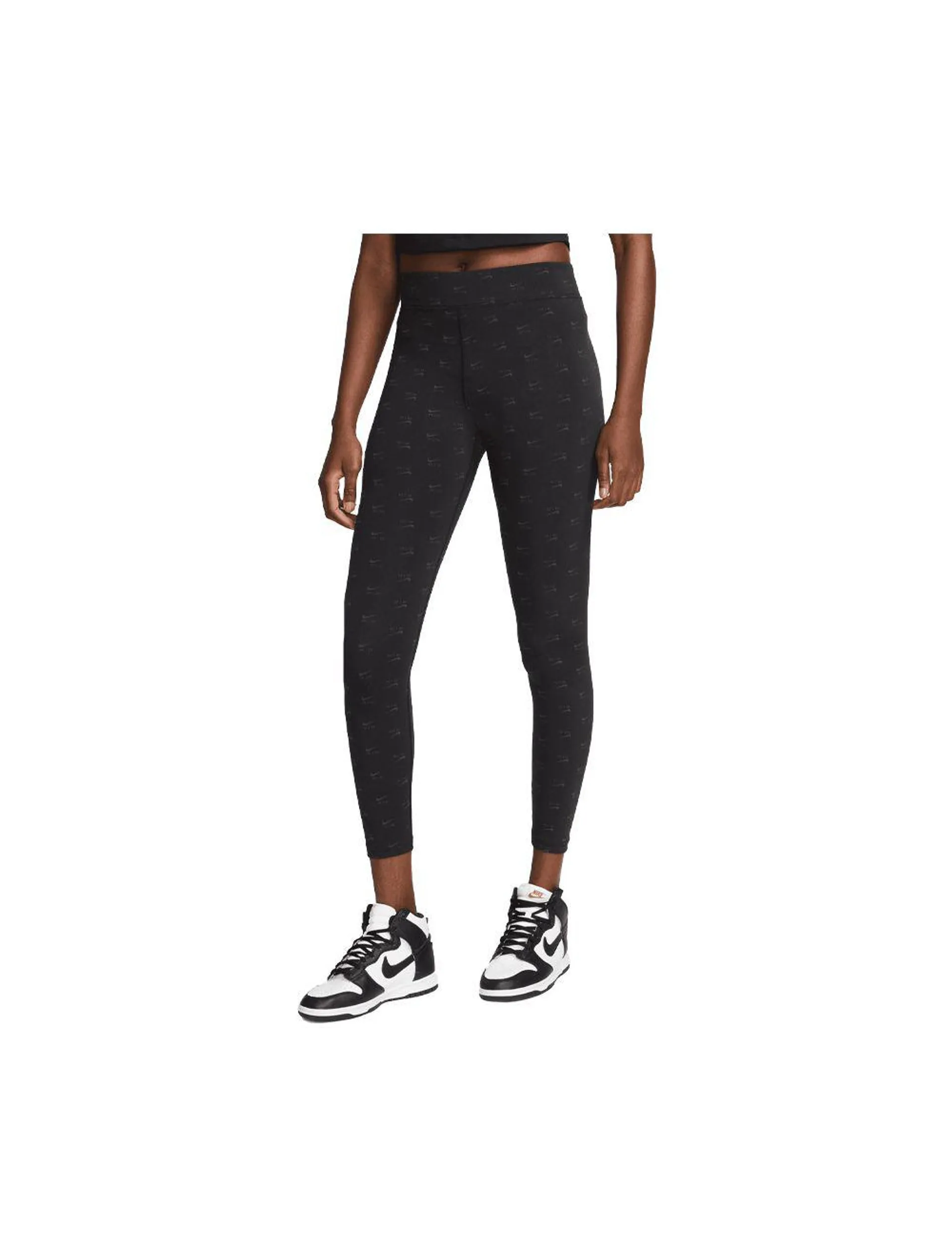 Nike Air High-Waisted Printed Womens Leggings Black
