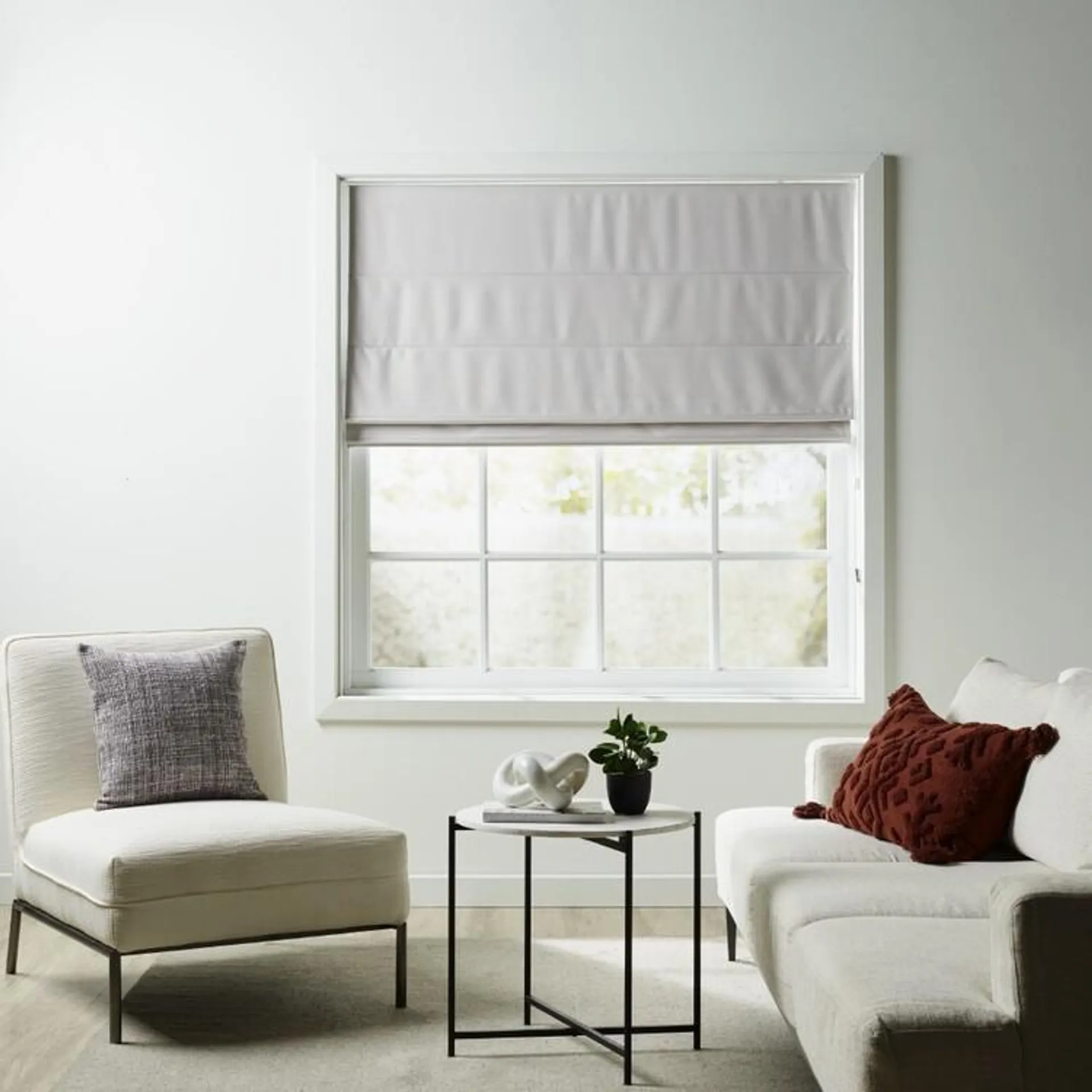 Caprice Cove Sunout Roman Blind Moonlight