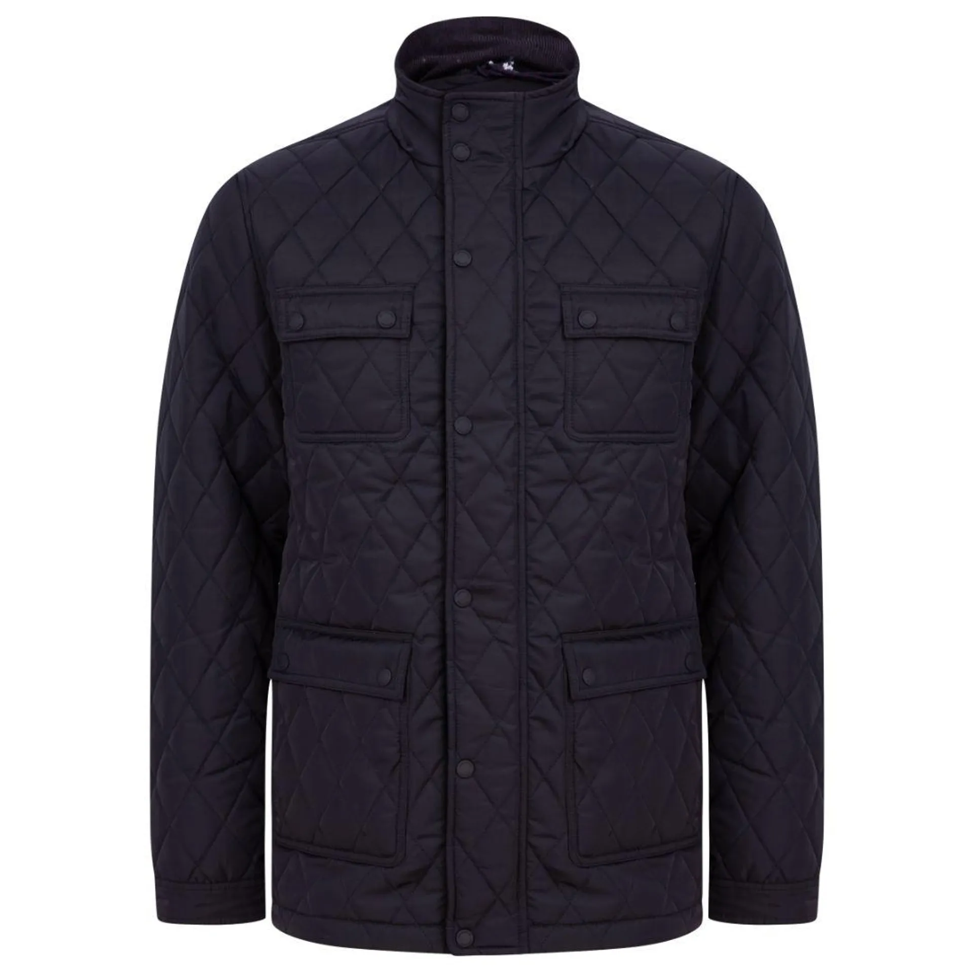 Men's Benfield Quilted Padded Jacket - Black - Sizes Small to XX Large