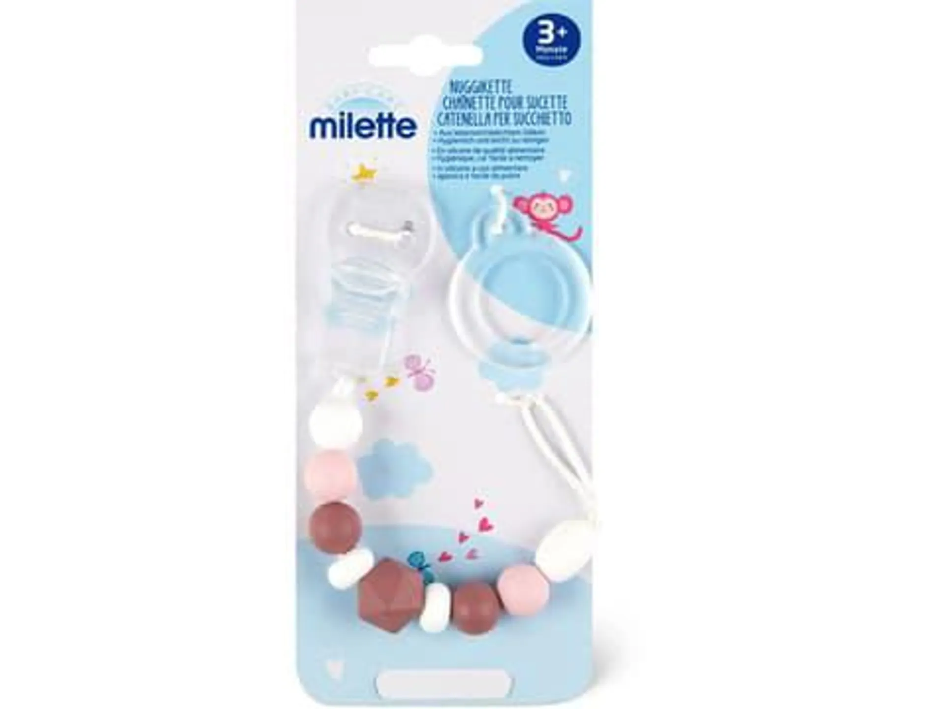 Milette Baby Care · Nuggikette · +3 Monate - Rose