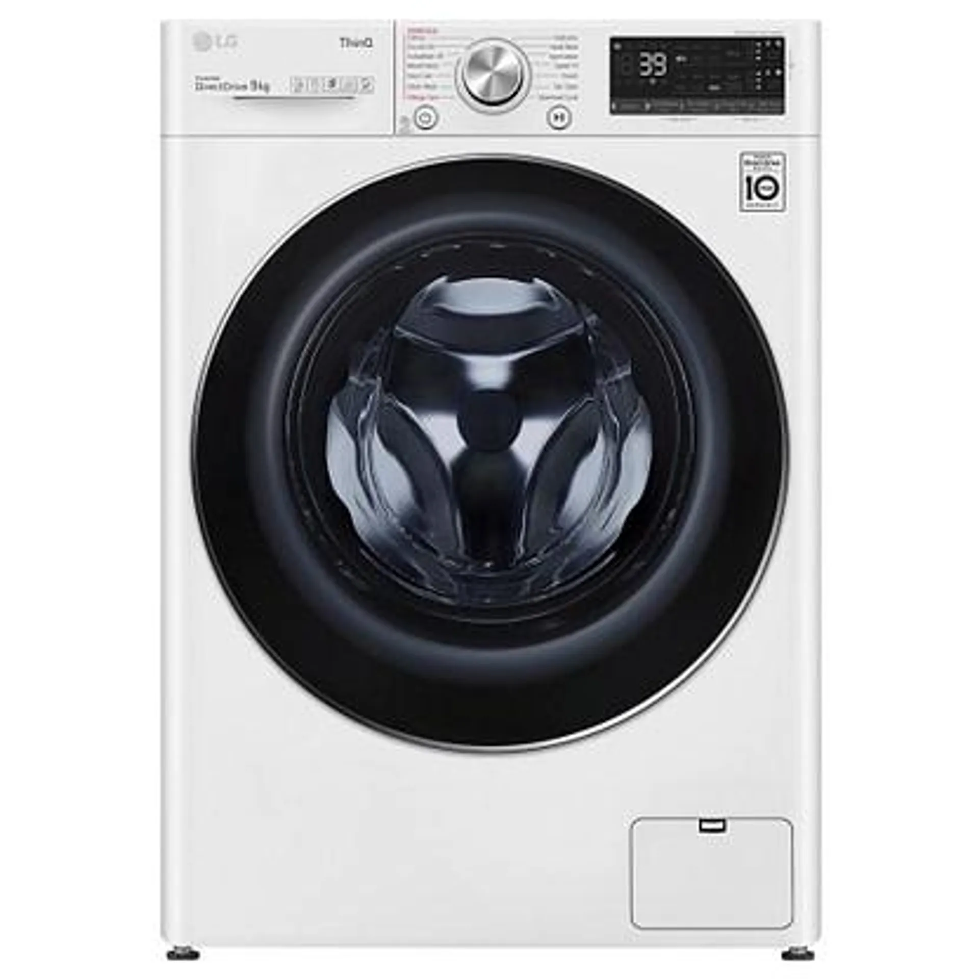 LG F6V909WTSA 9kg Autodose TurboWash Steam Washing Machine 1600rpm – WHITE