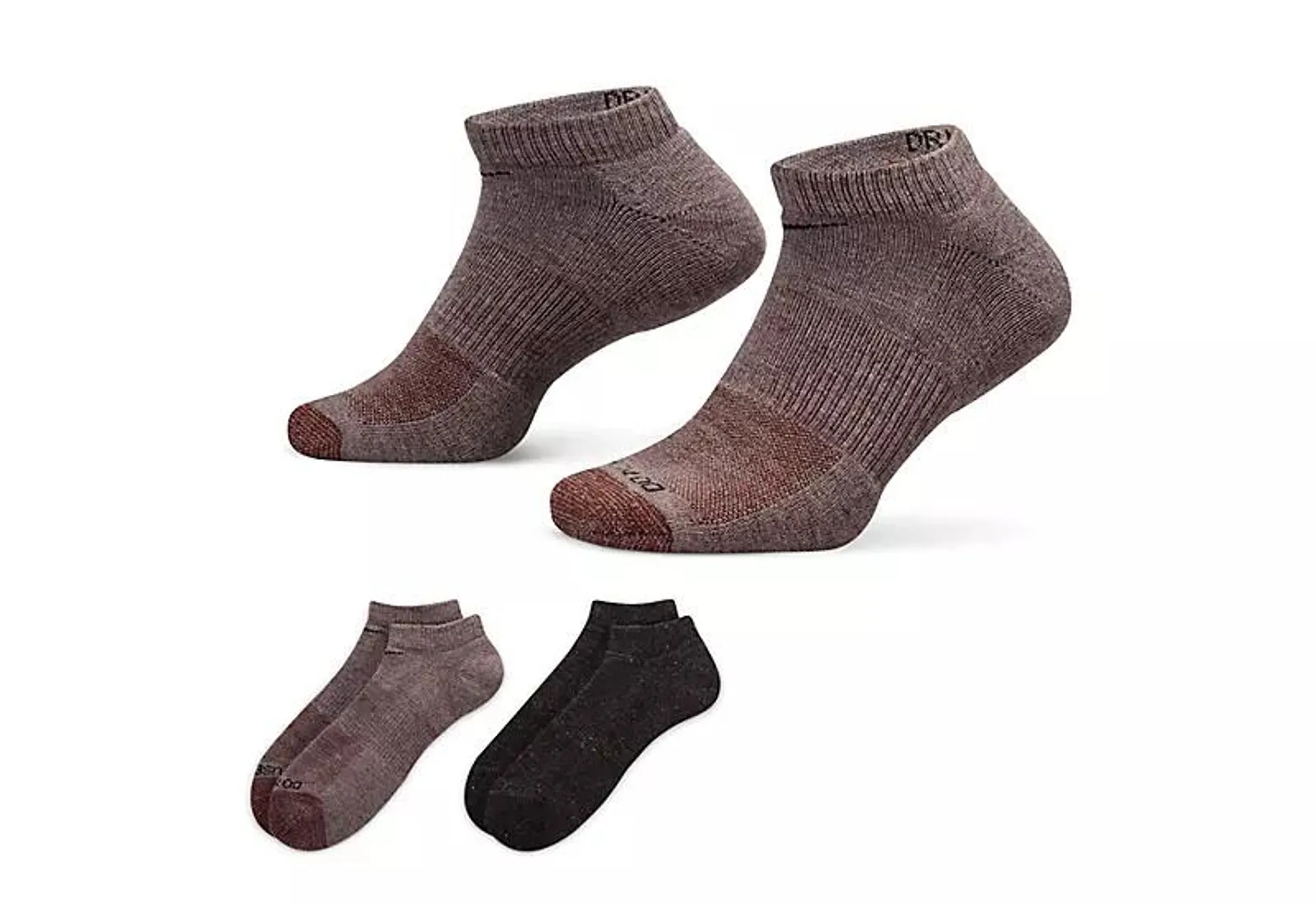Nike Mens Everyday Plus No Show Shred Socks 2 Pairs - Purple