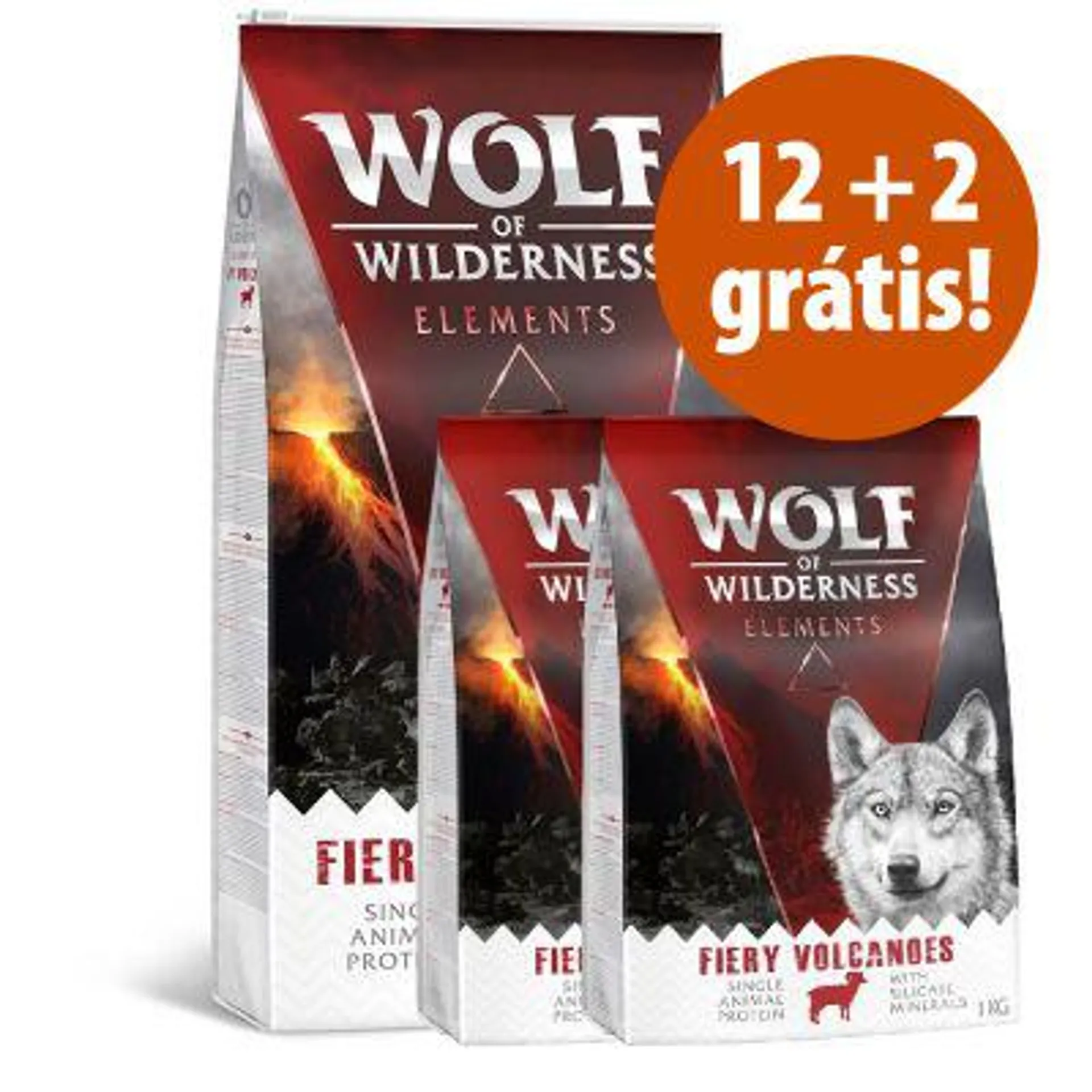 Wolf of Wilderness ração 14 kg em promoção: 12 kg + 2 kg grátis!