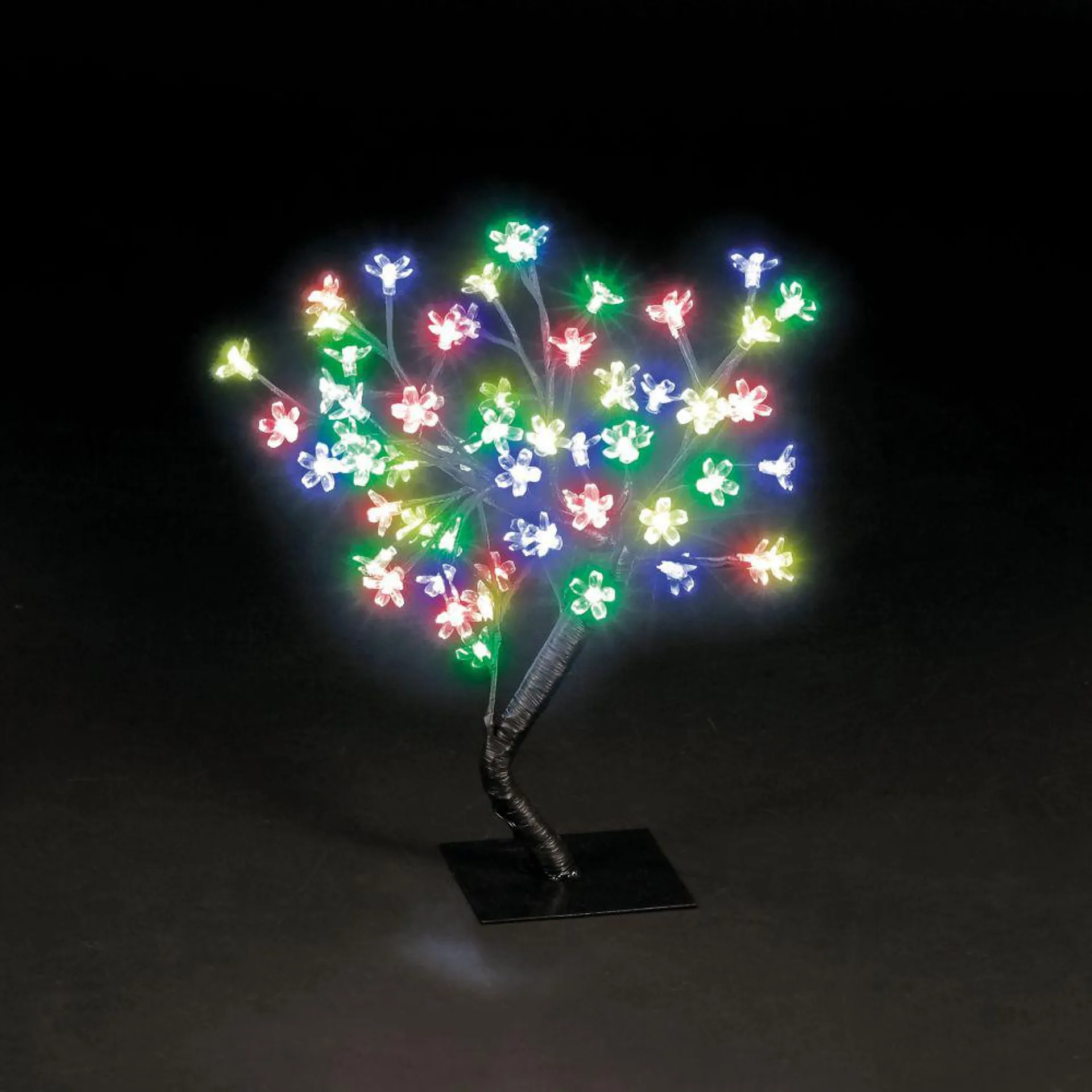 45cm Cherry Blossom Tree Multi-Coloured LEDs