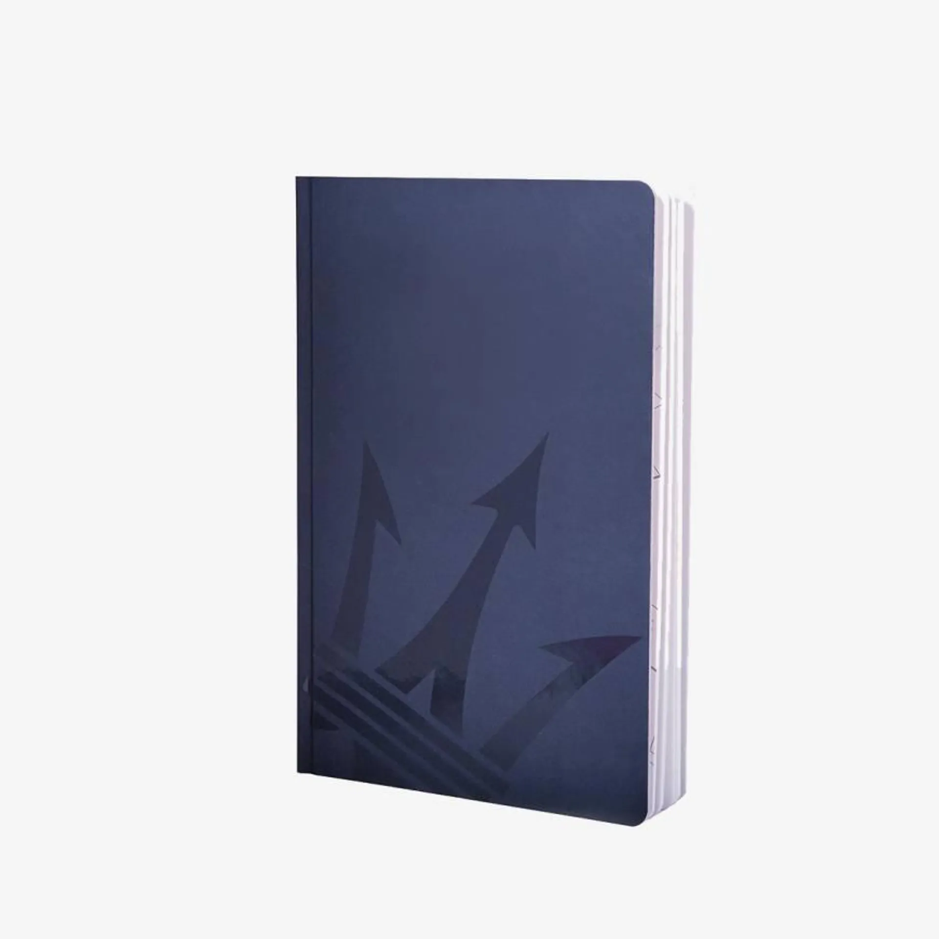 Cuaderno Maserati Papel Piedra Rayado Azul