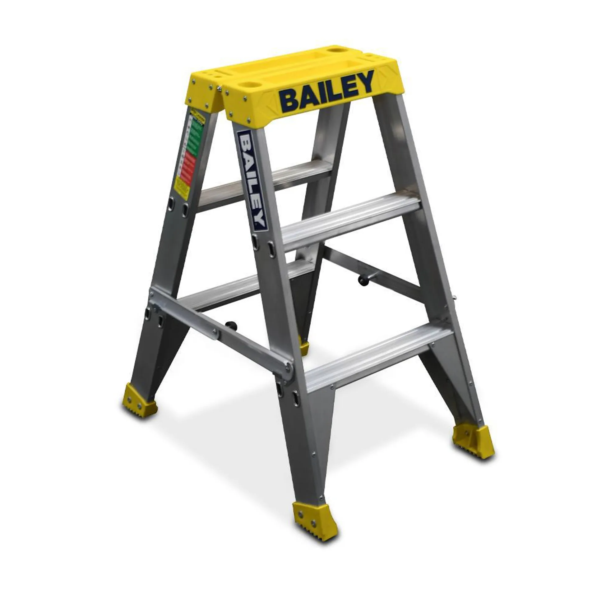 Bailey FS13966 0.9m 150kg Big Top Pro Aluminium 3 Step Double Sided Stepladder
