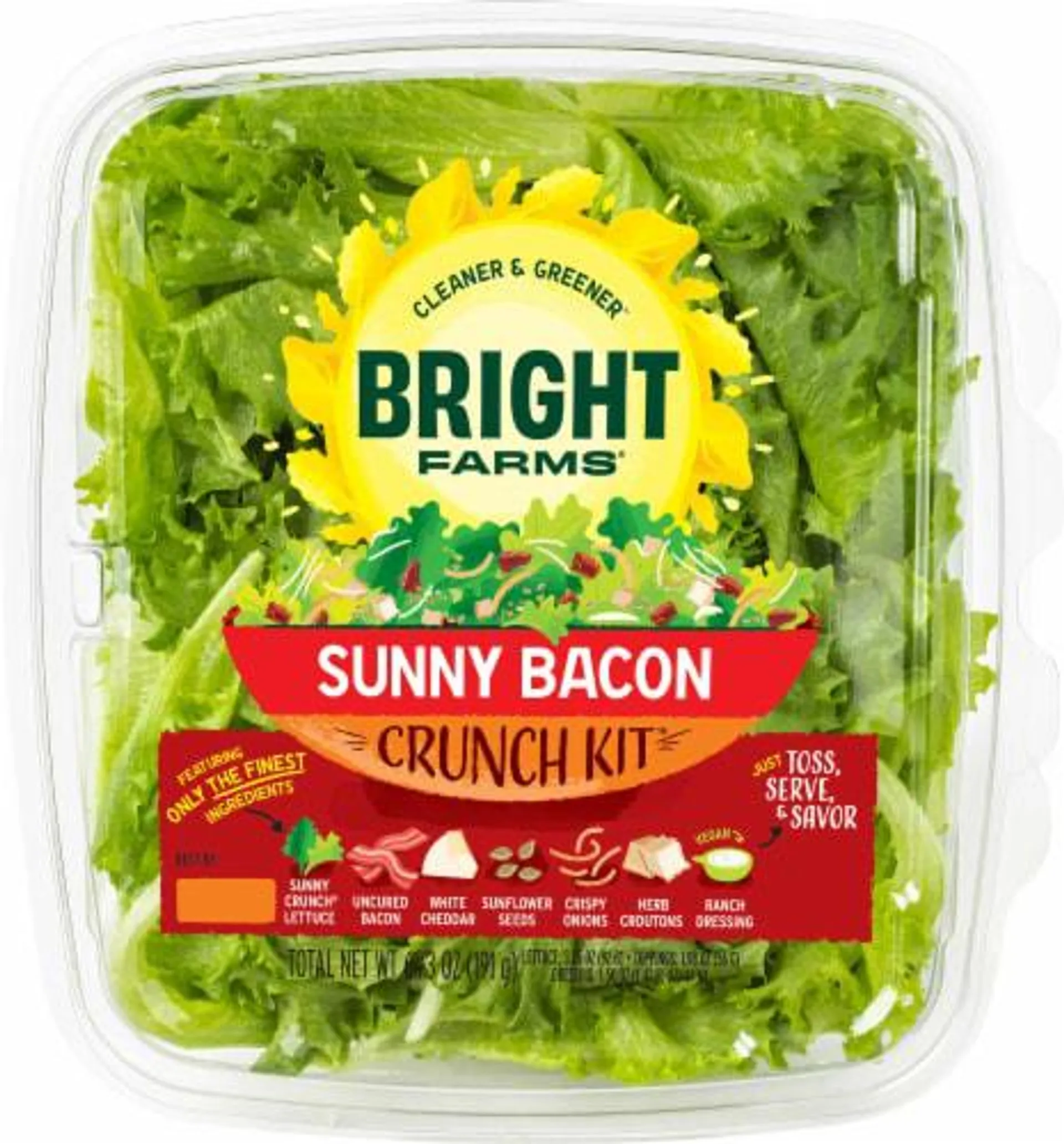 Bright Farms Sunny Bacon Crunch Salad Kit