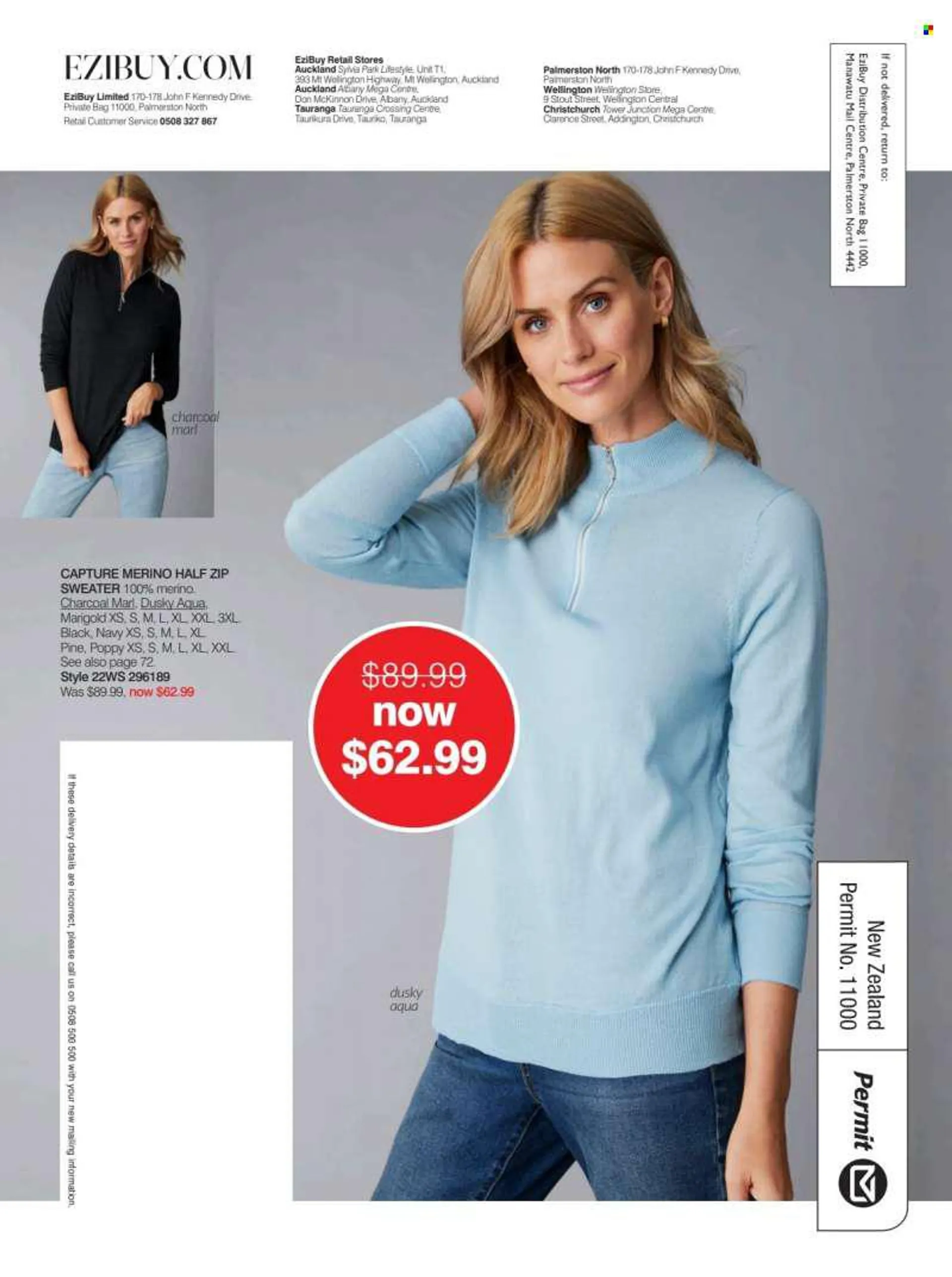 Ezibuy mailer - 21.06.2022 - 07.08.2022 - Sales products - sweater, bag, charcoal. Page 132.
