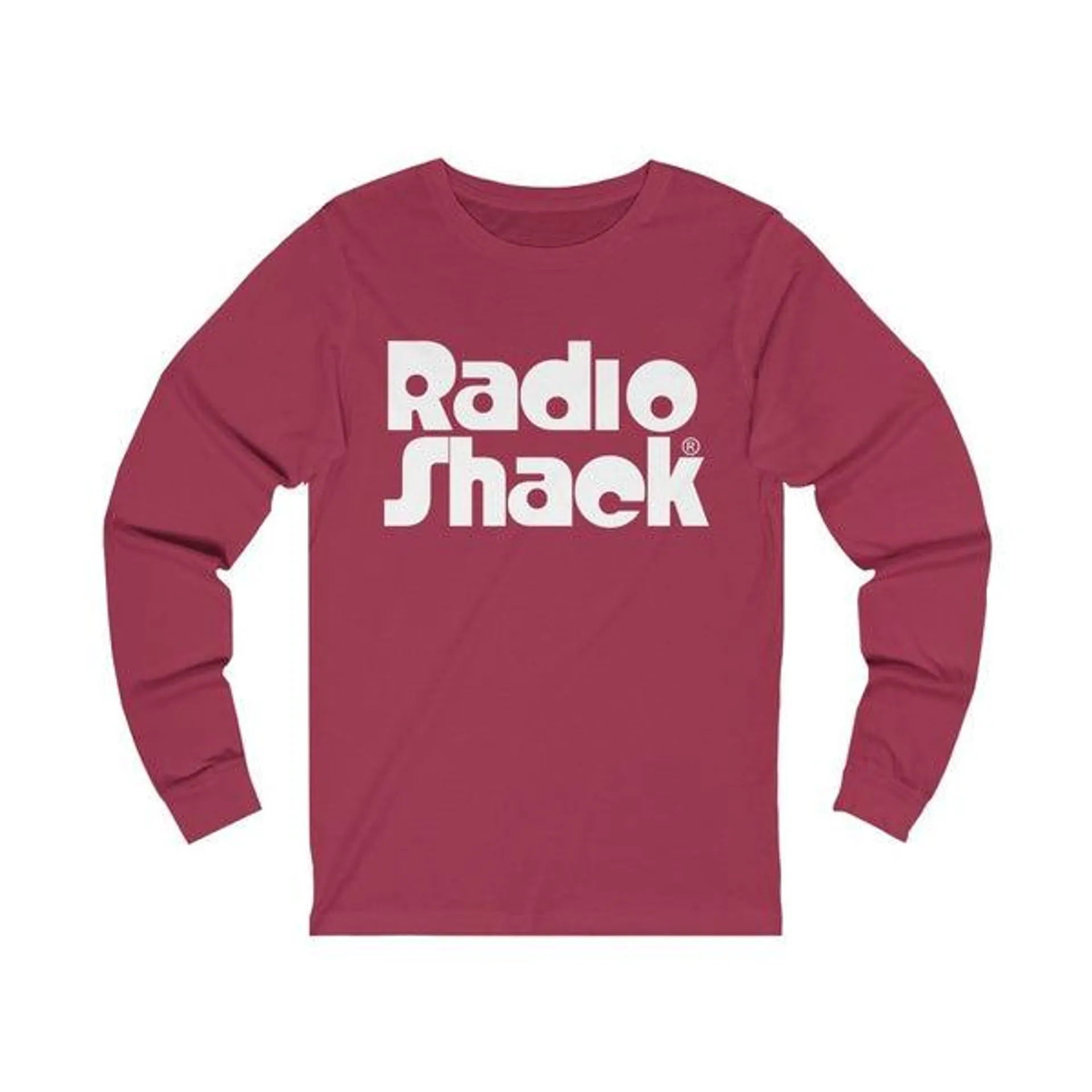 Retro RadioShack Long Sleeve T-Shirt with Stacked Logo