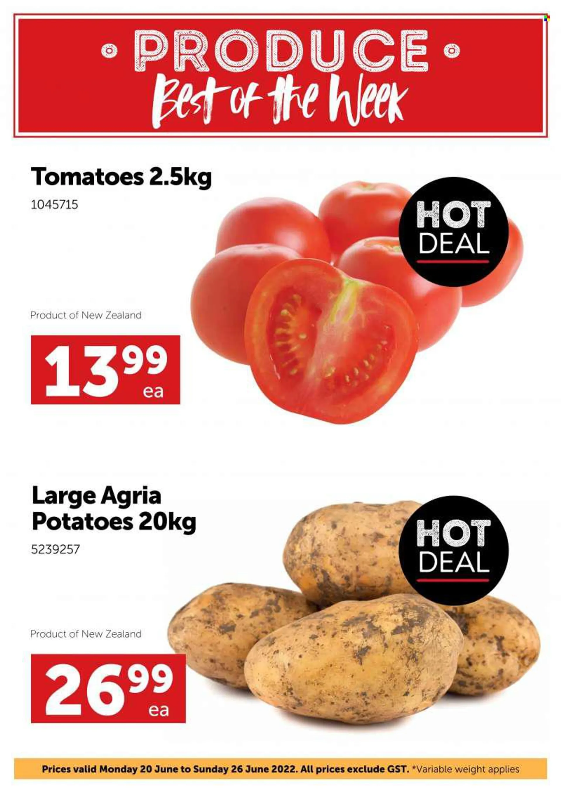Gilmours mailer - 20.06.2022 - 26.06.2022 - Sales products - tomatoes, potatoes. Page 3.
