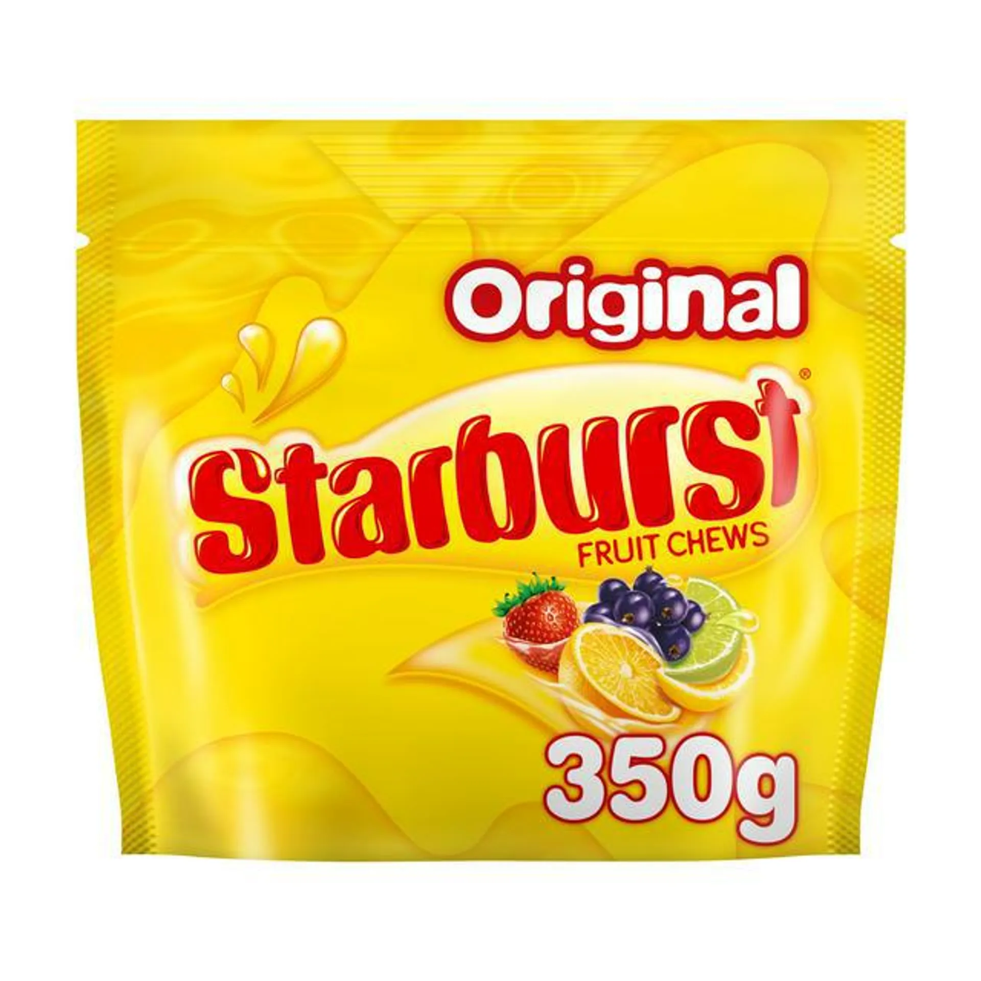 Starburst Vegan Chewy Sweets Fruit Flavoured Sharing Pouch Bag 350g