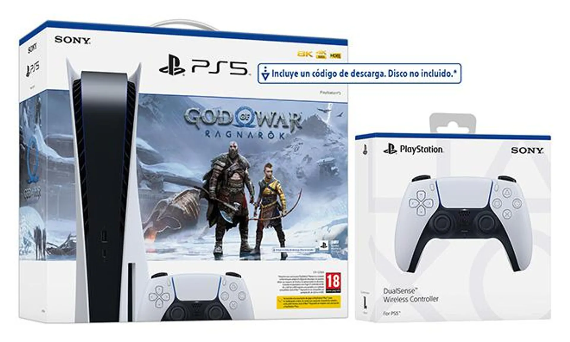 PlayStation 5 Pack Stand GOW Voucher con Dualsense