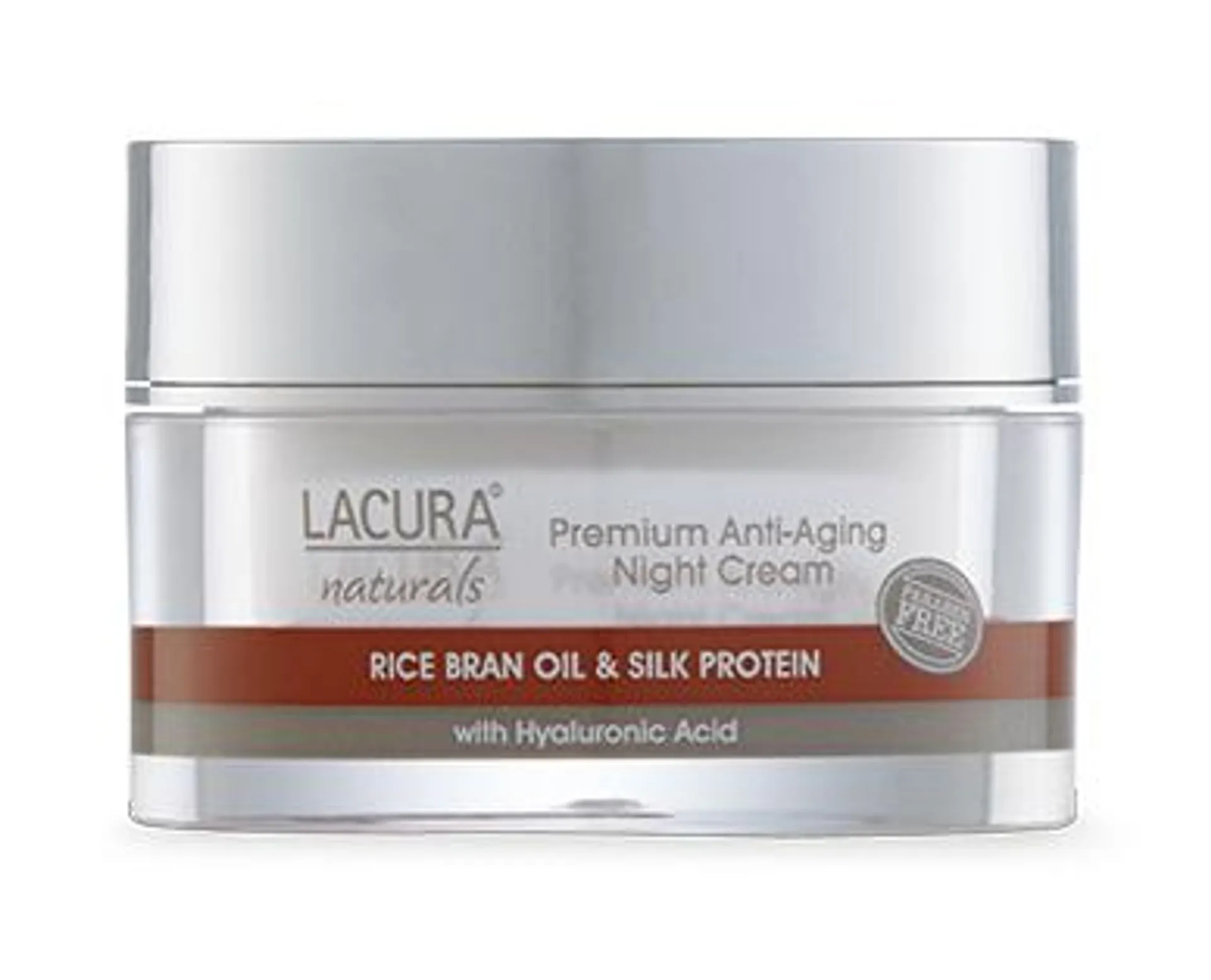LACURA ® Naturals Anti-Aging Night Cream with Rice Bran Oil & Silk Protein 50ml