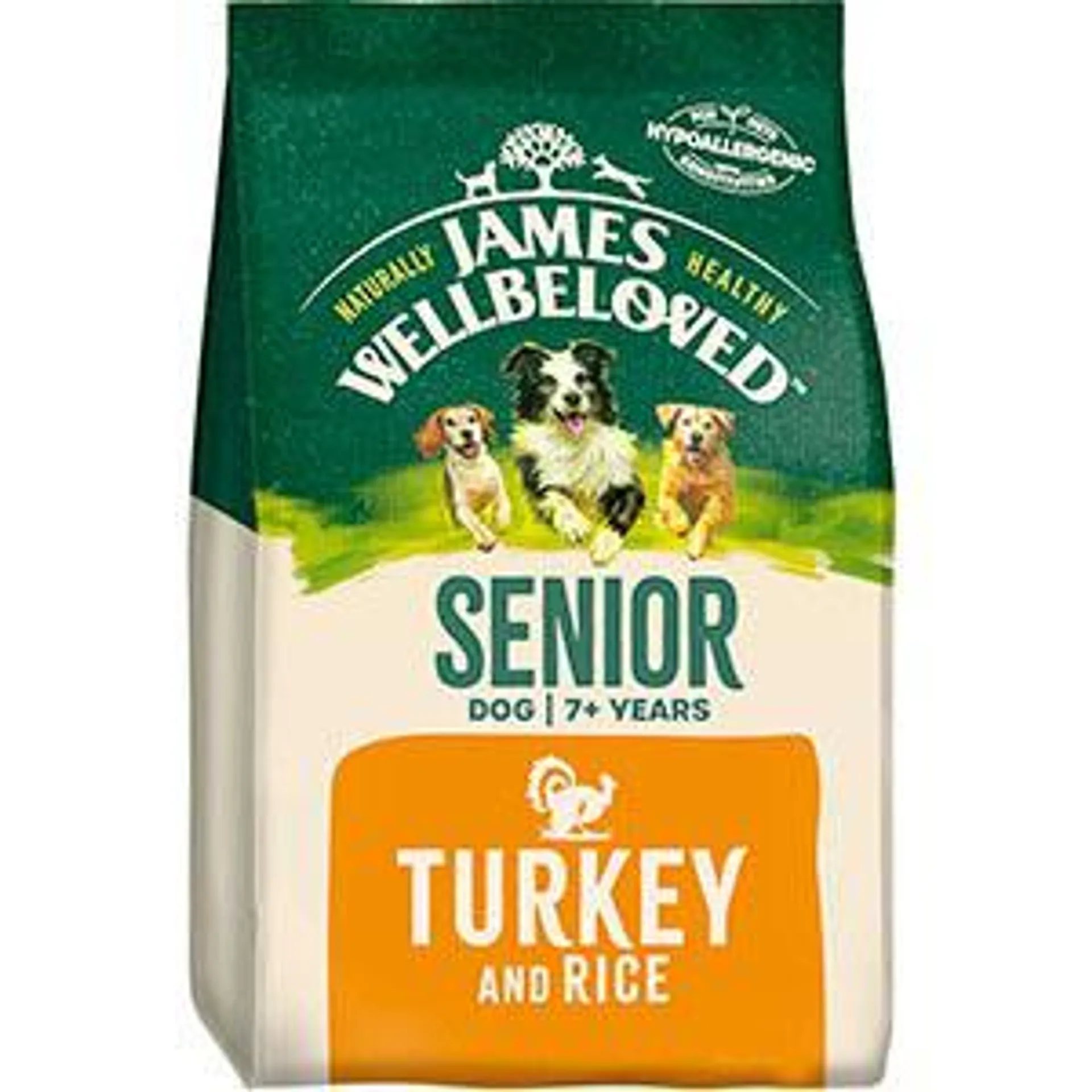 James Wellbeloved Dry Senior Dog Food Turkey & Rice 2kg