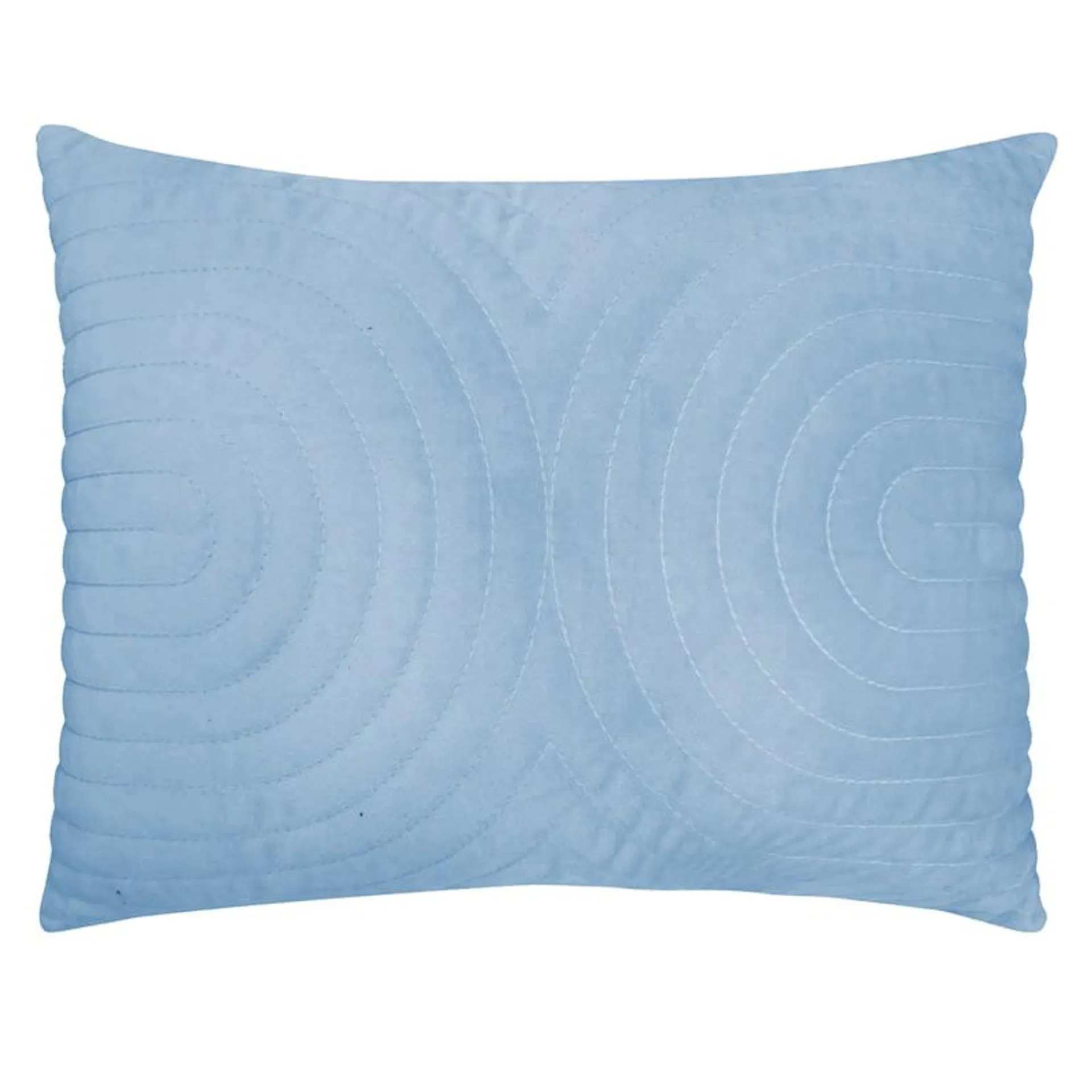 Cendre Blue Sound Waves Oblong Throw Pillow, 14x20