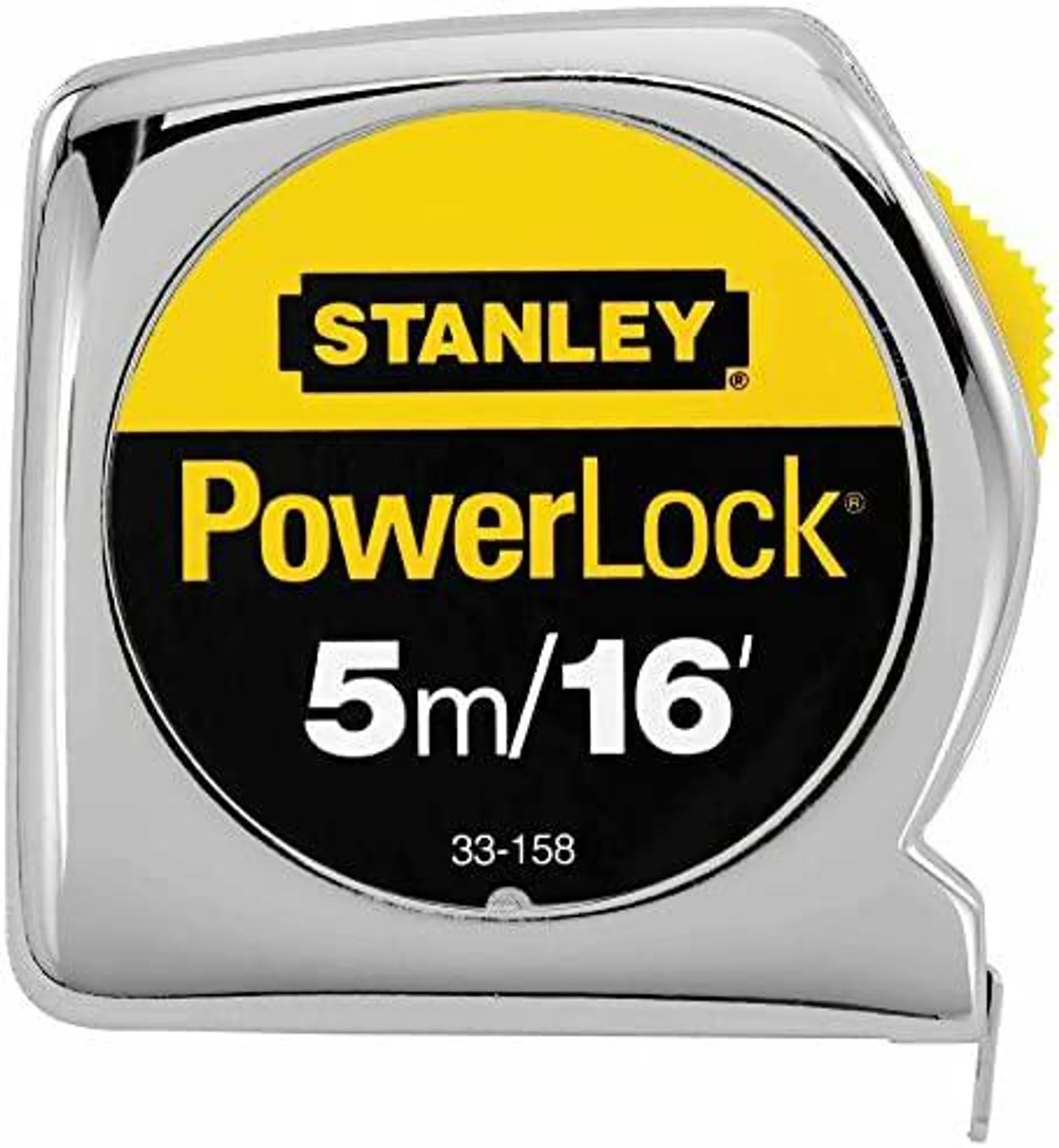 2 Pack Stanley 33-158 5m/16 ft x 3/4 in PowerLock Tape Measure - Metric / Standard Graduations