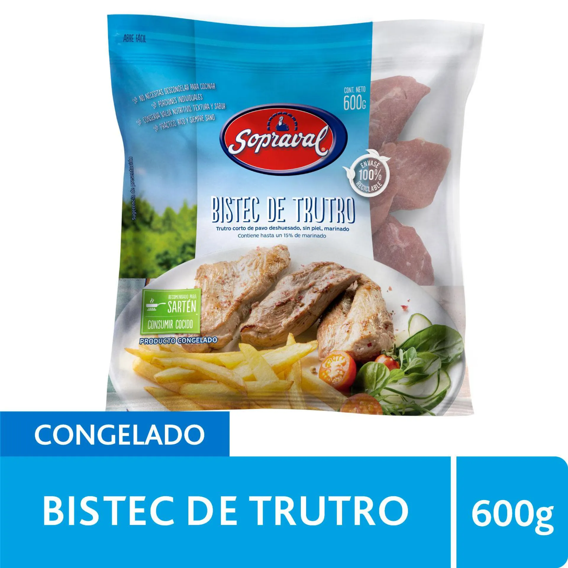 Bistec de trutro de pavo 600 g