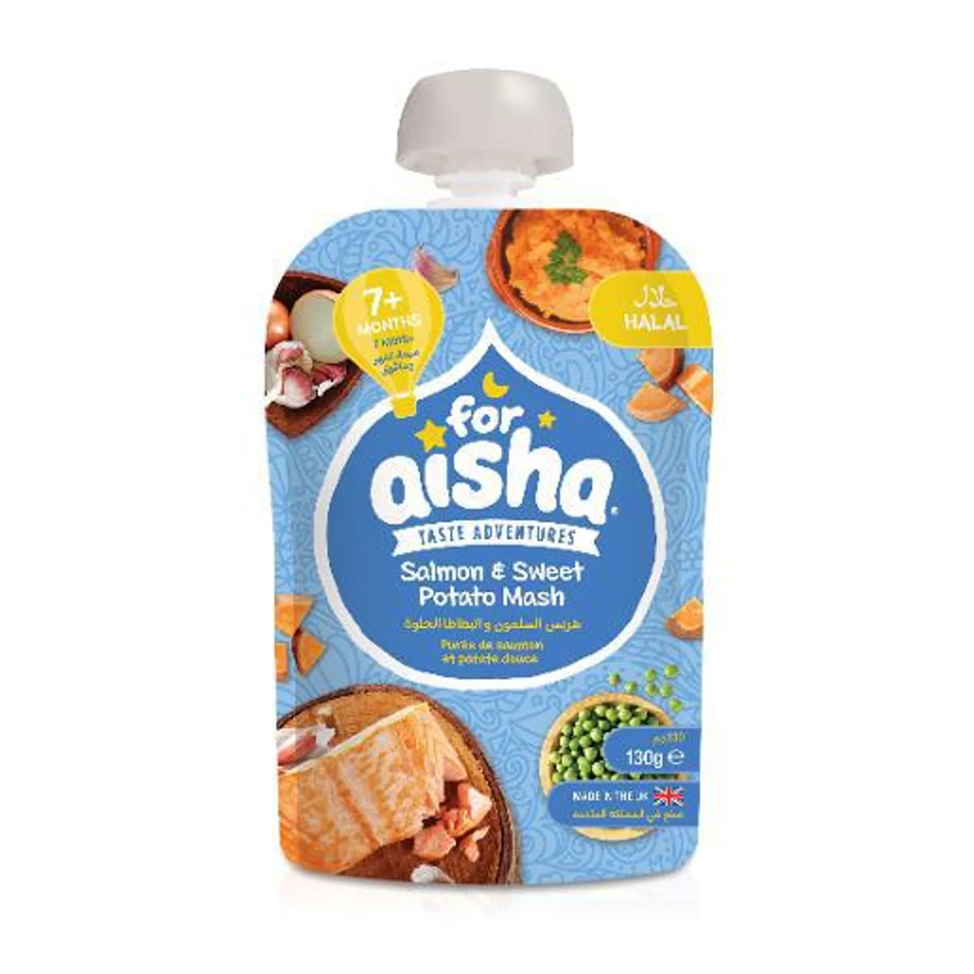 For Aisha Salmon Potato Mash Baby Food 130 gm