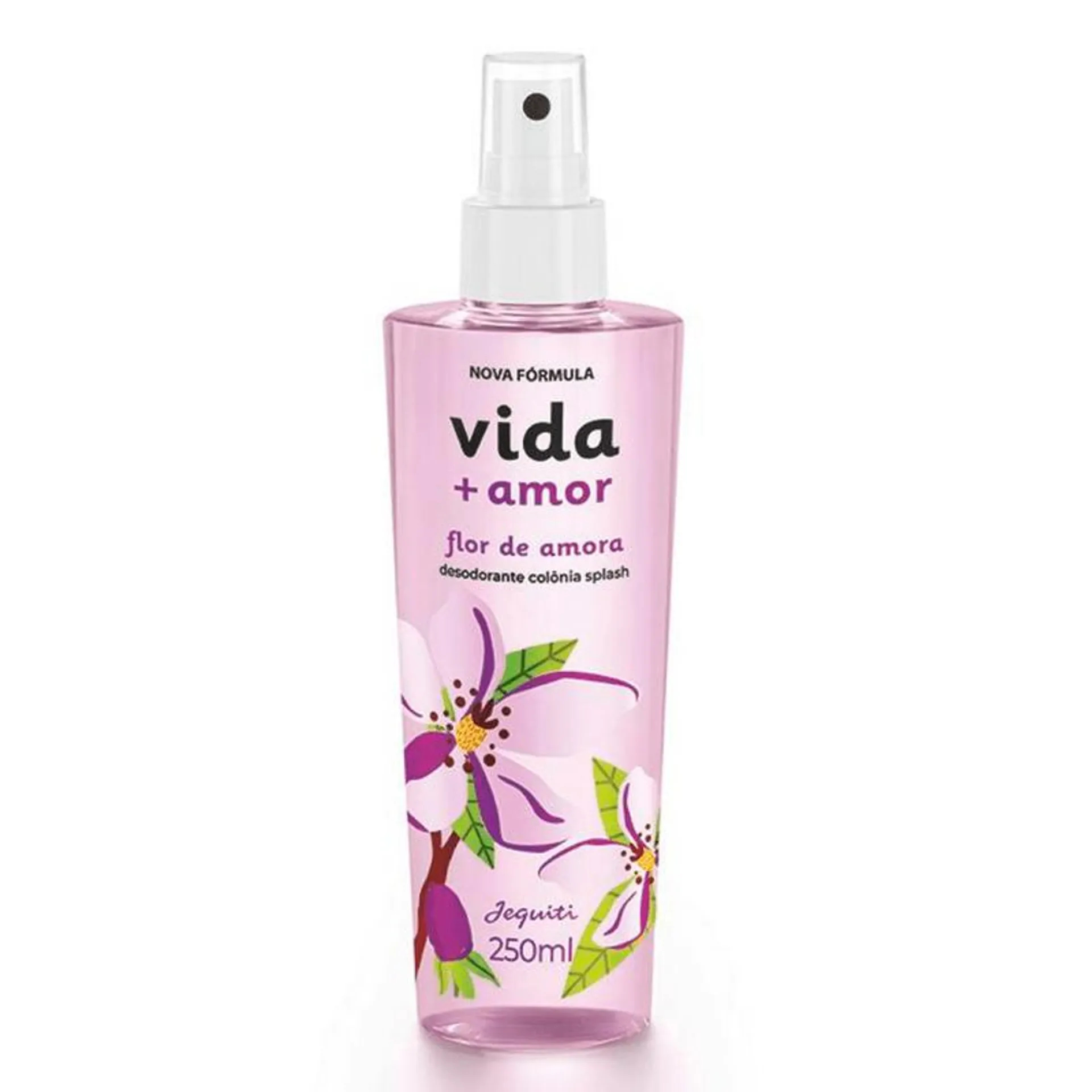 Desodorante Colônia Splash Vida + Amor Flor de Amora Jequiti