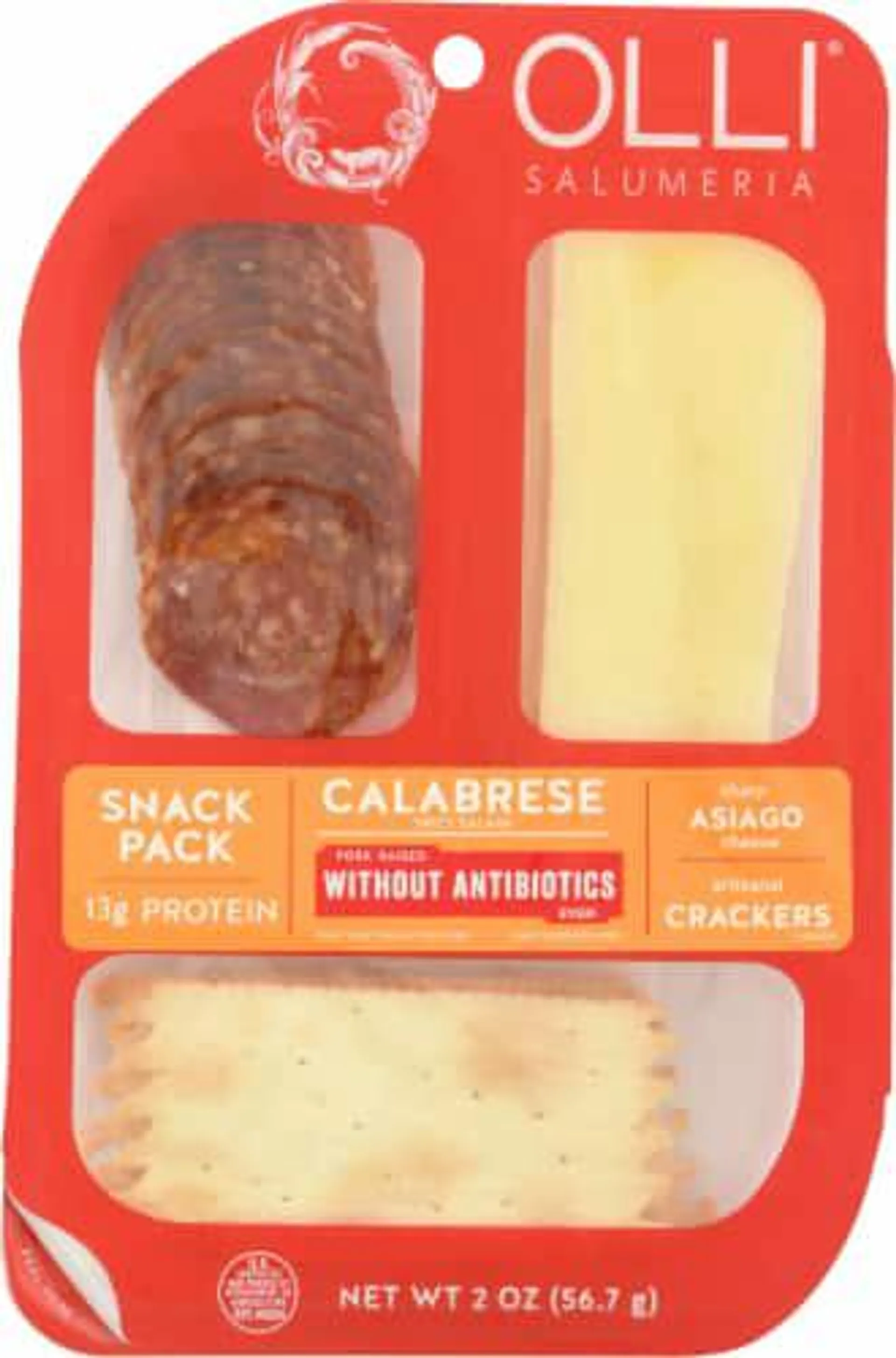 Olli Salumeria Calabrese Spicy Salami Snack Pack