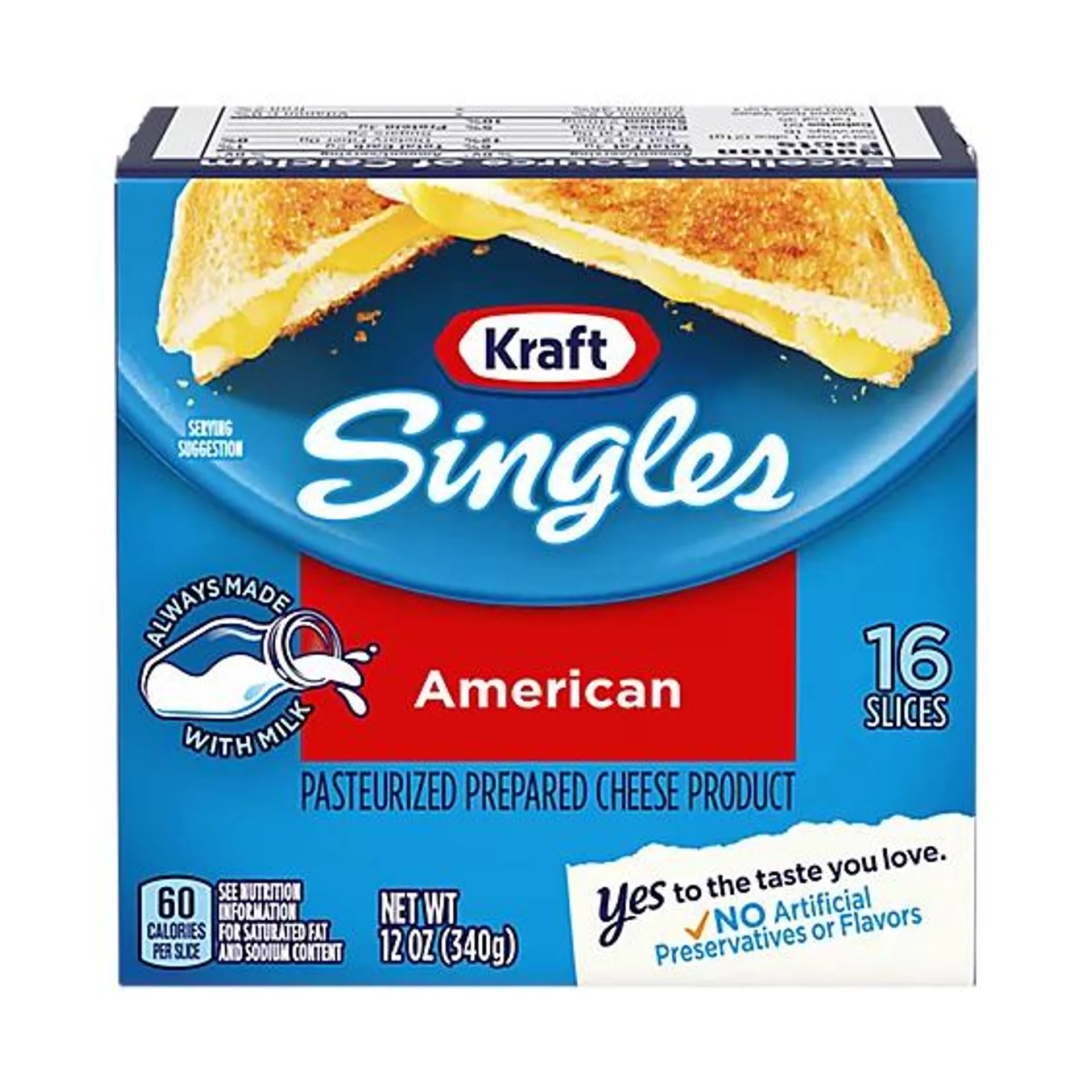 Kraft Singles American Slices Pack - 16 Count