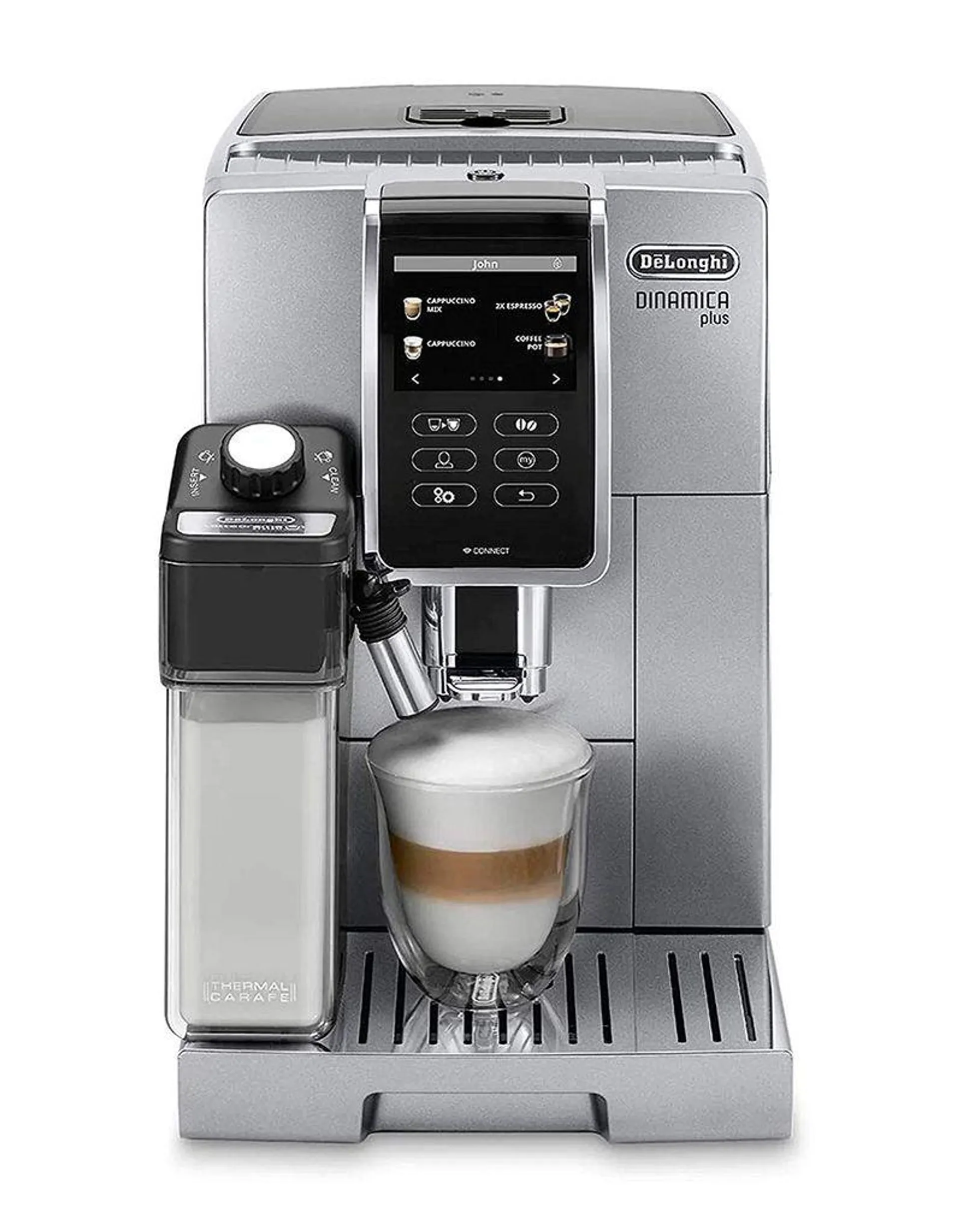 DeLonghi ECAM 370.95 S Dinamica Plus Kaffeevollautomat silber