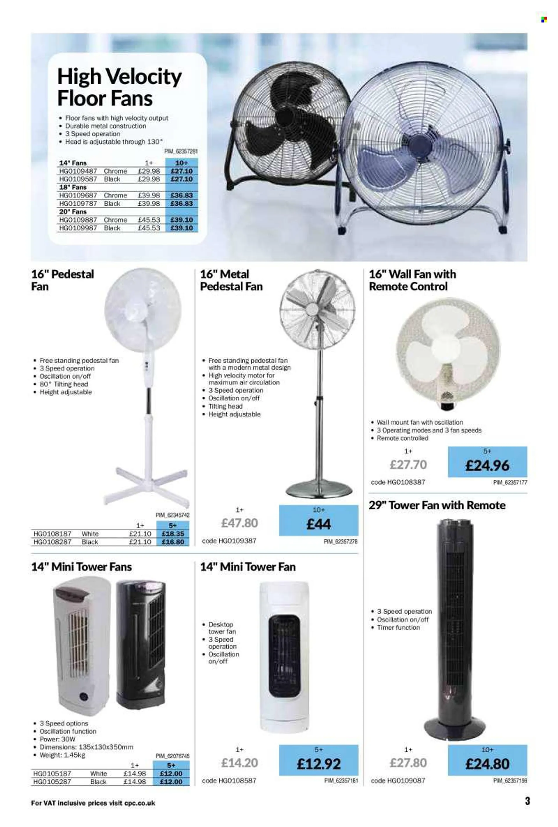 CPC offer  - 1.6.2022 - 30.6.2022 - Sales products - remote control, stand fan, wall fan. Page 3.