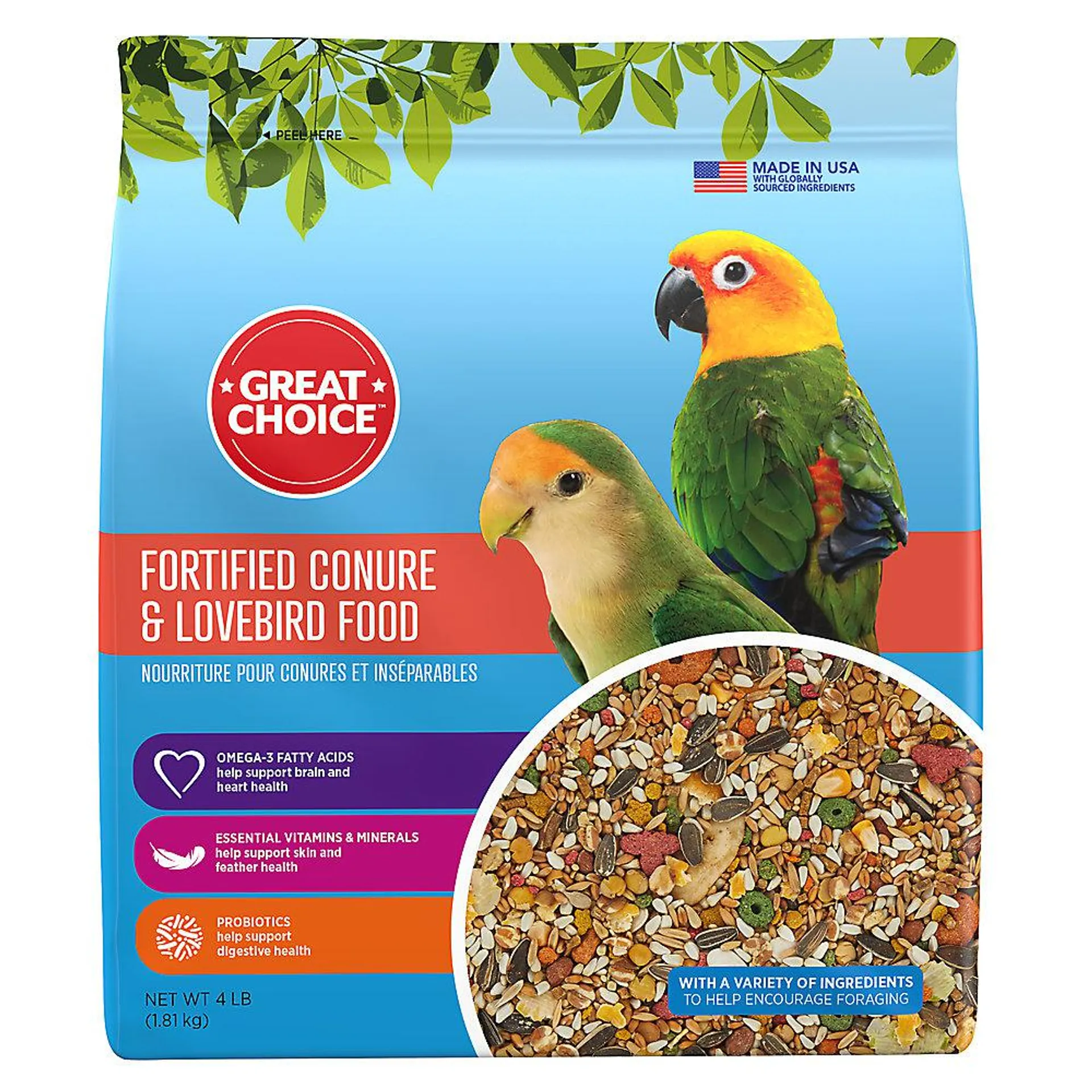 Great Choice® Fortified Conure Bird Food
