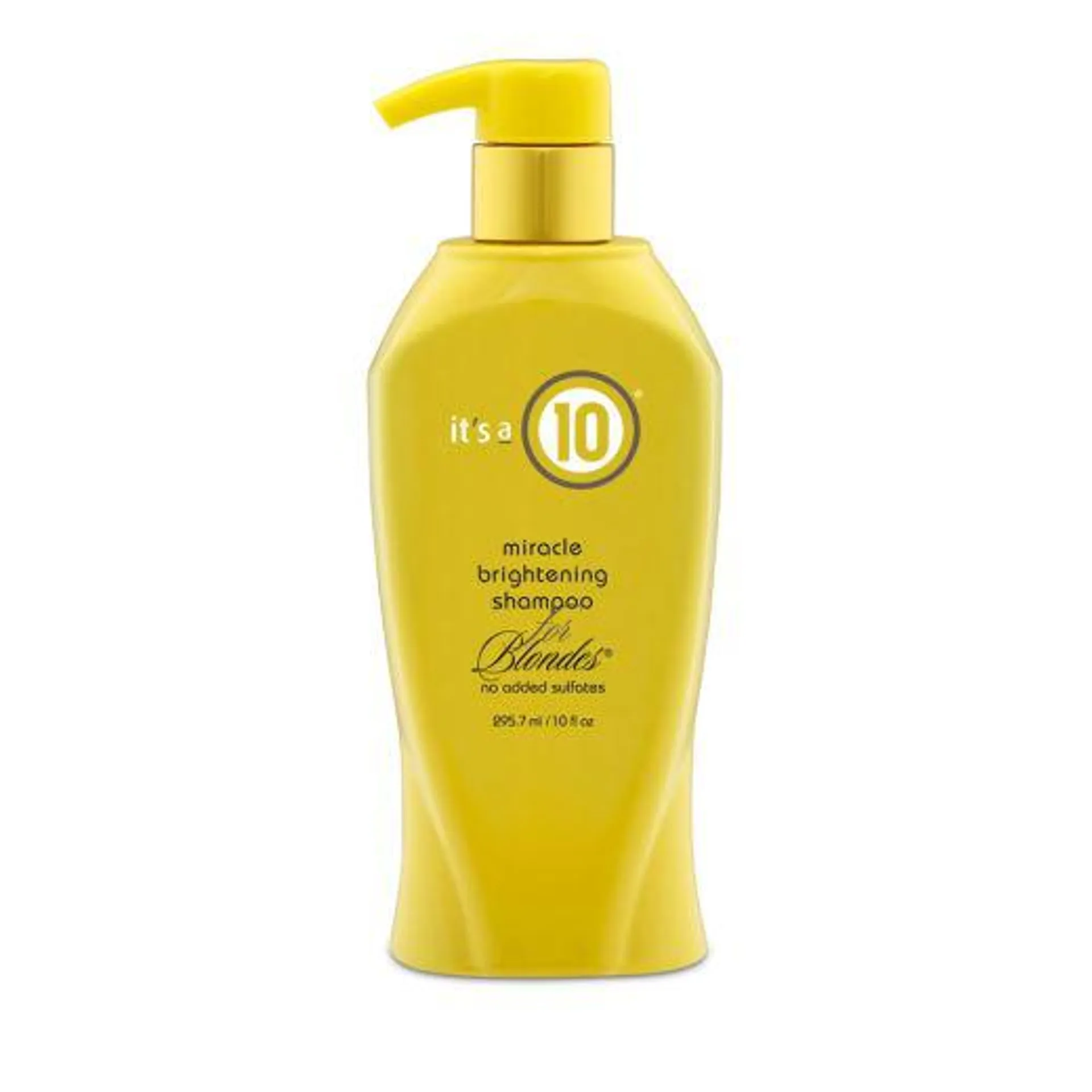 It’s a 10 Miracle Brightening Shampoo for Blondes 295ml